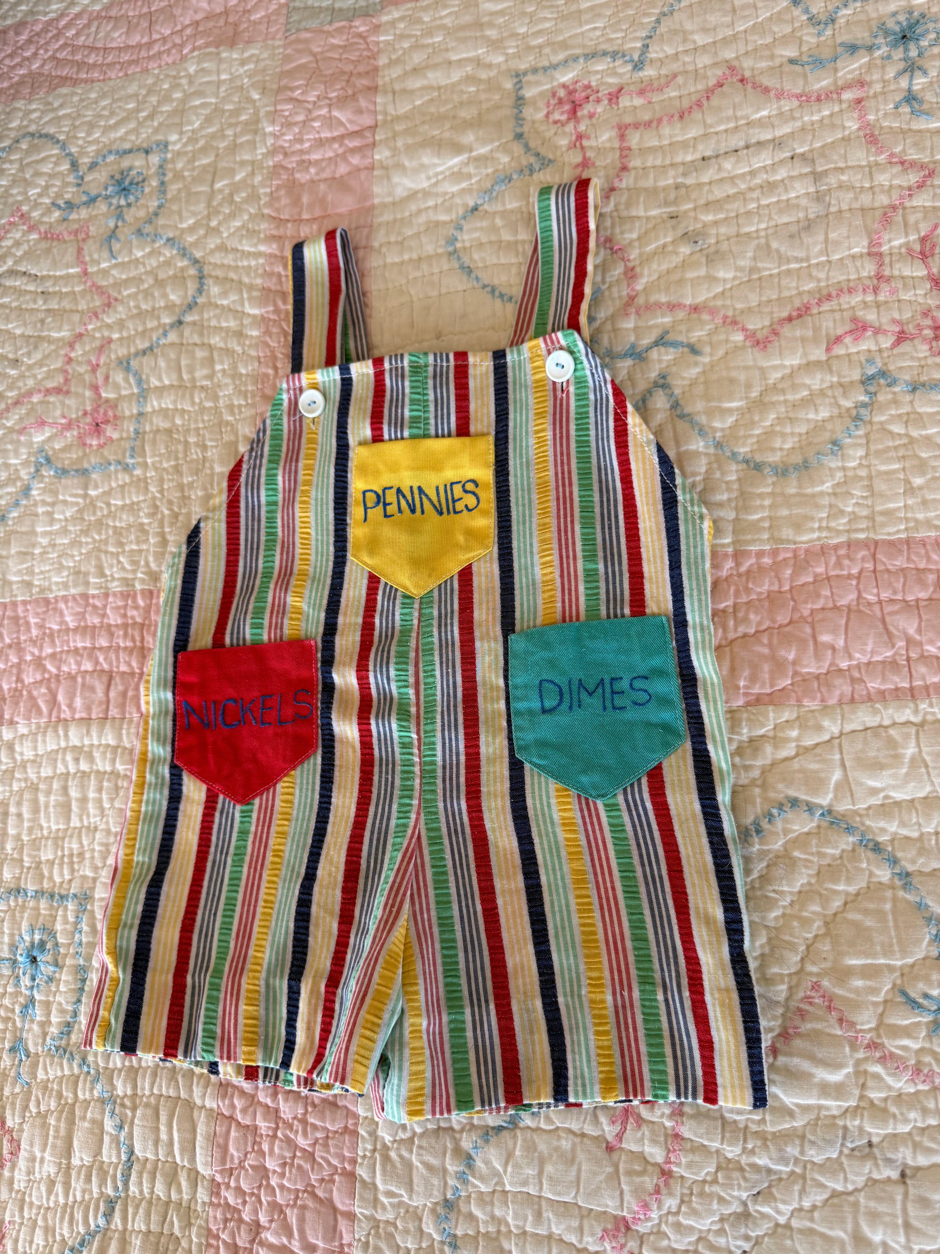 1960s spare change overalls