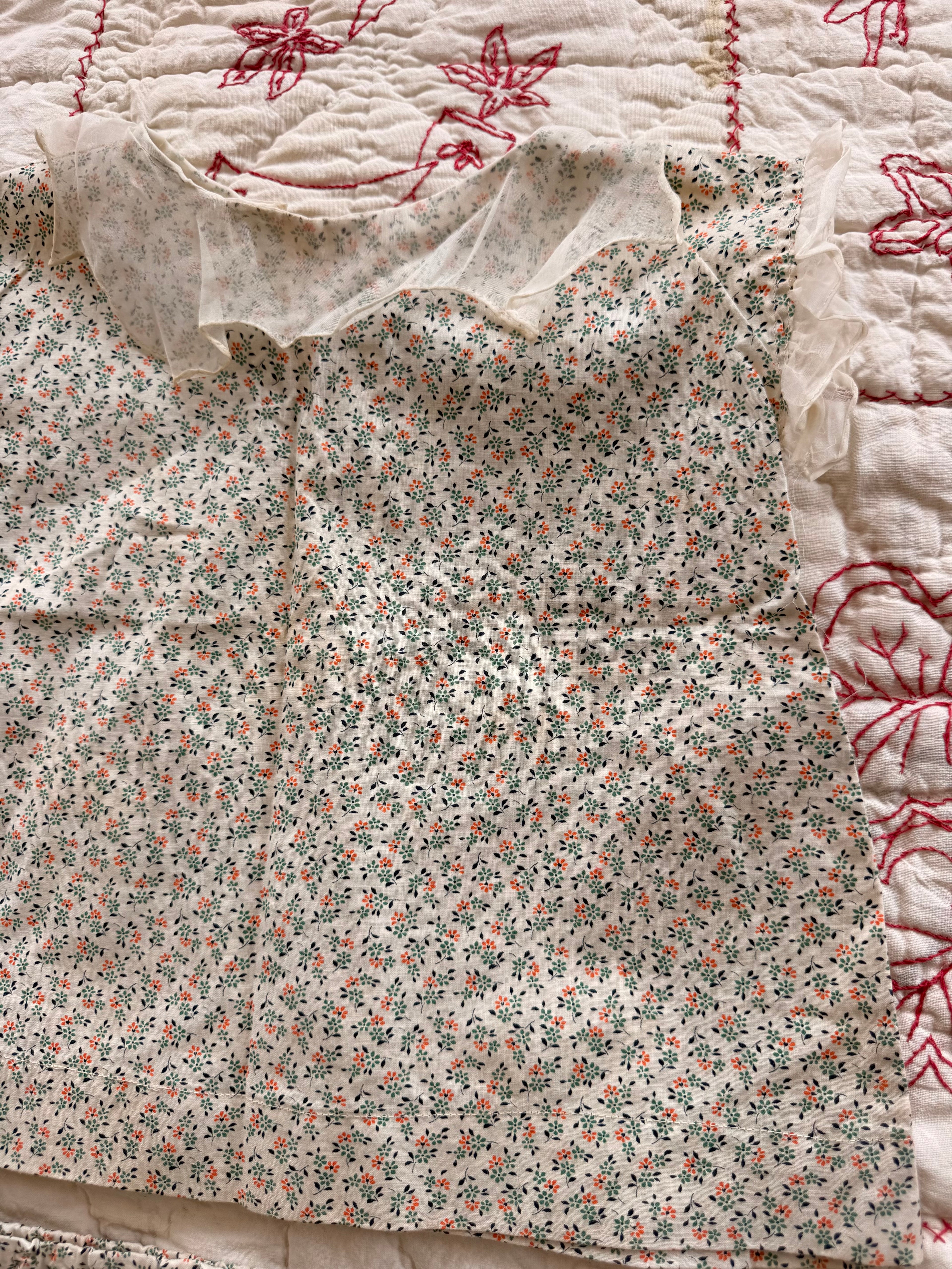 1930s green floral set