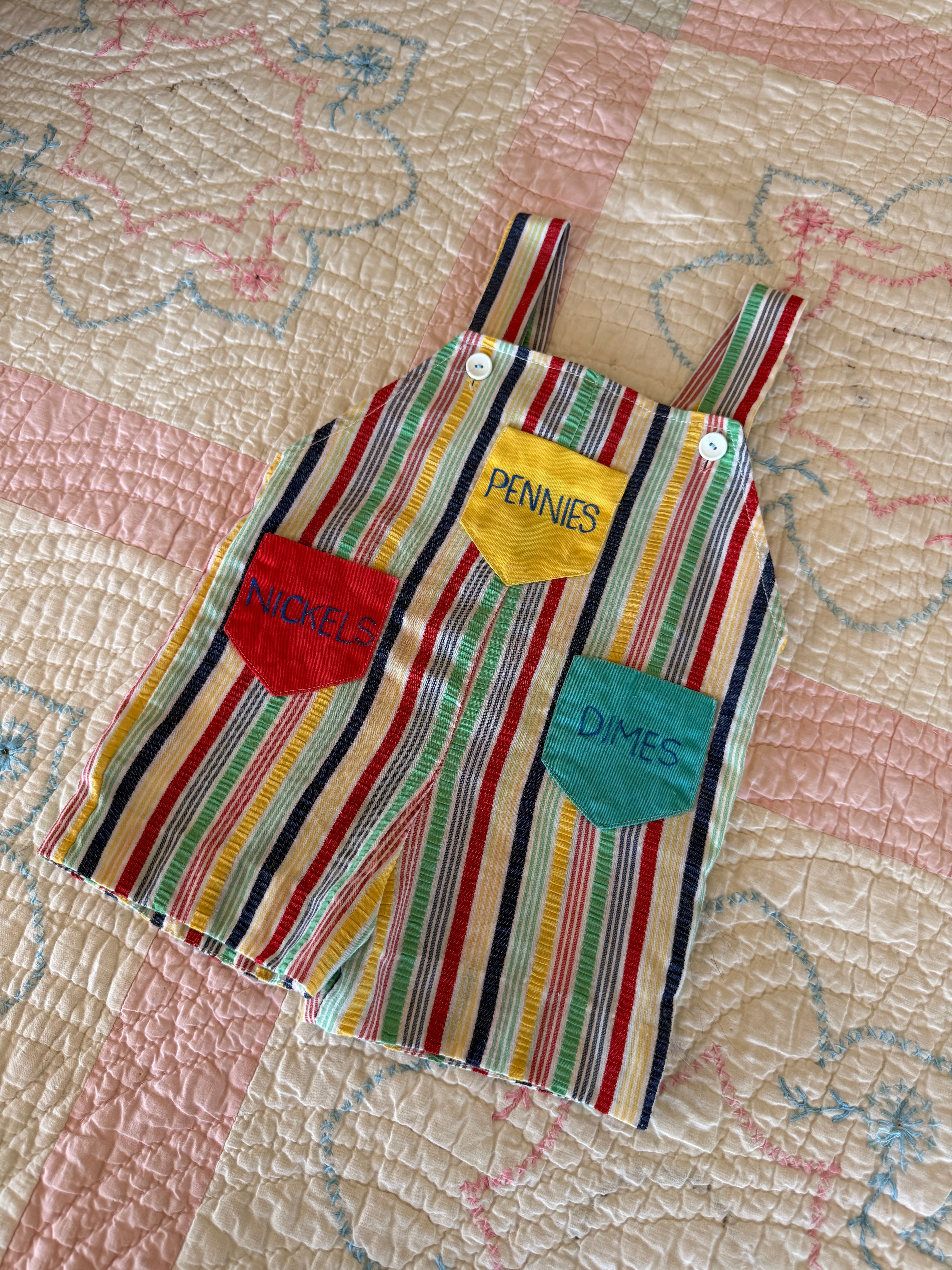 1960s spare change overalls