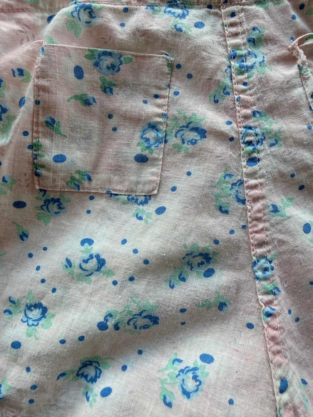 1940s flour sack overalls