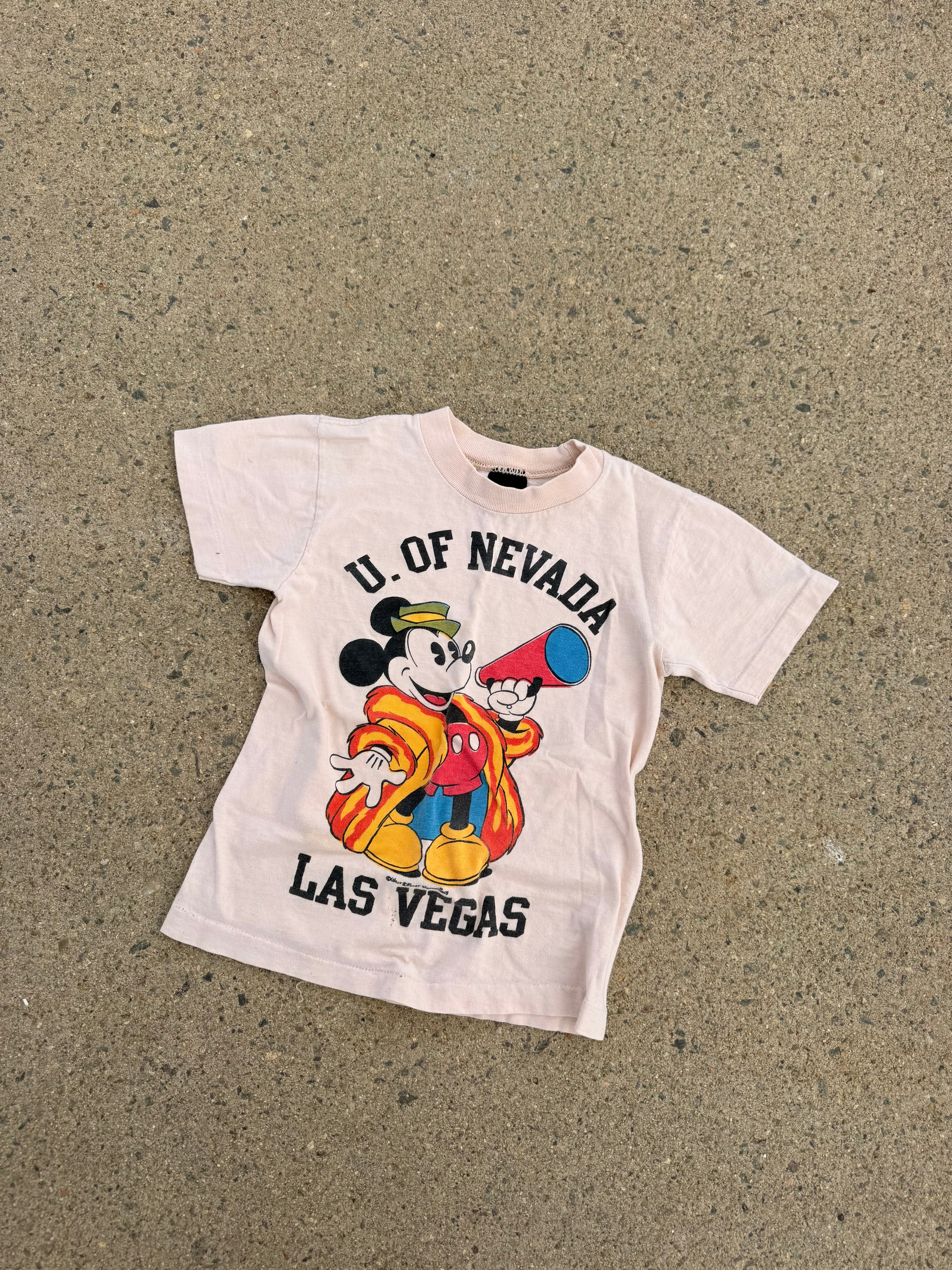 1970s university of nevada, las vegas mickey mouse tee