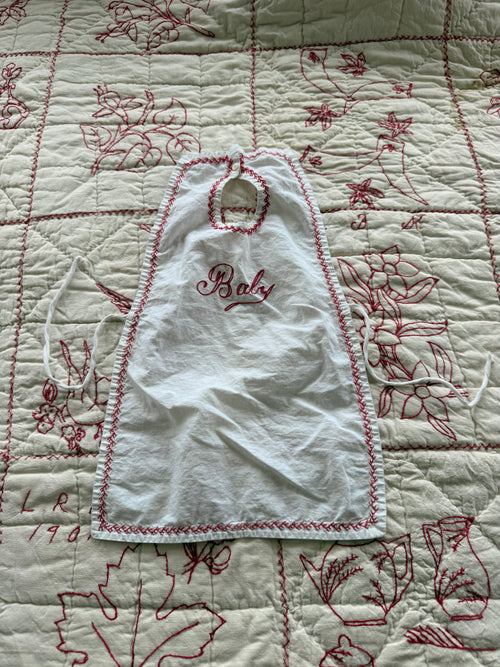 1900s embroidered baby bib