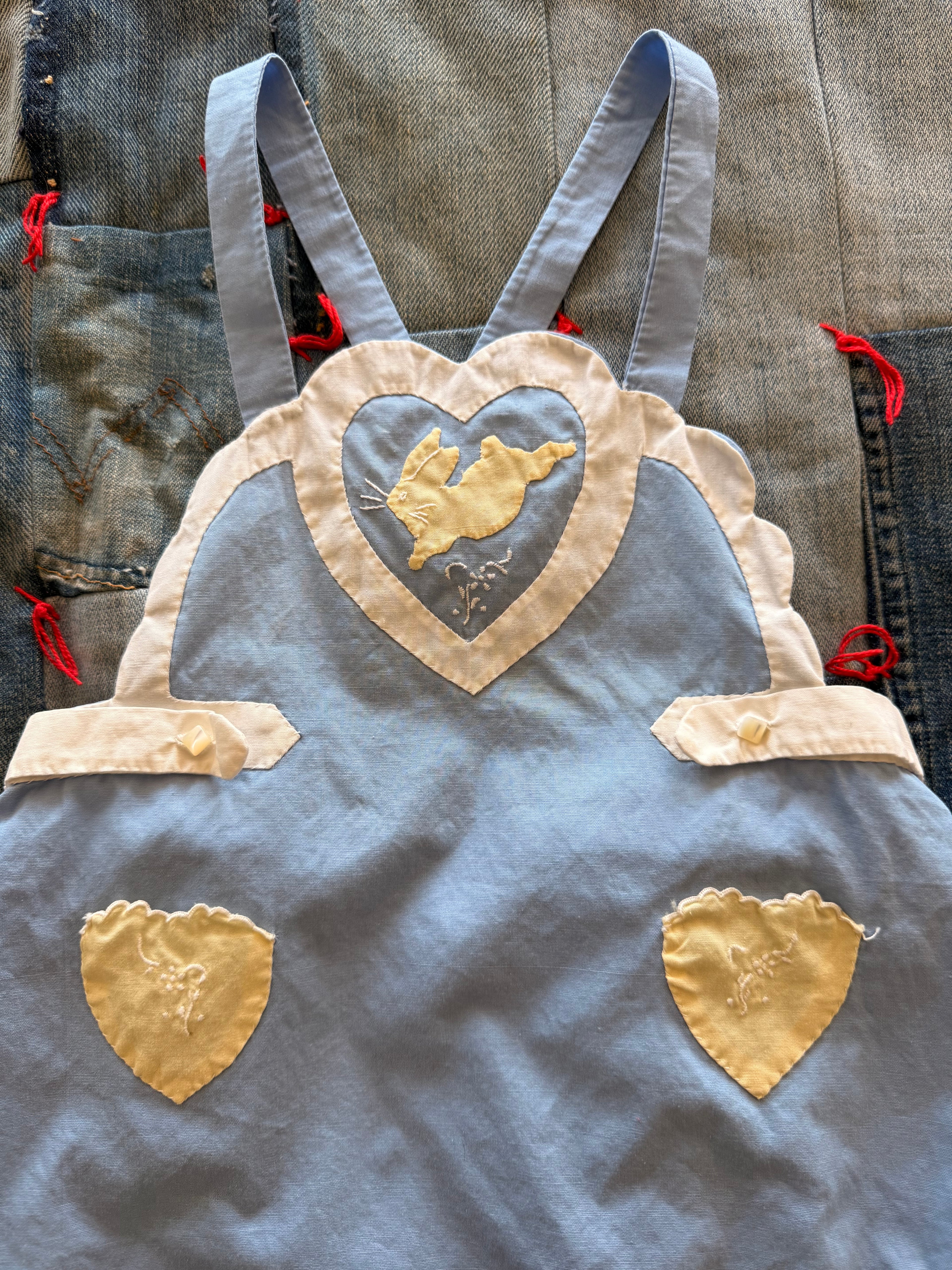 1940s hand sewn bunny romper