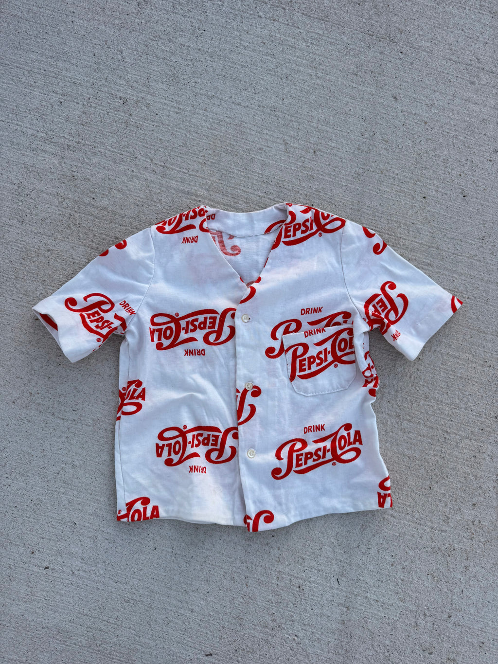1970s pepsi button down