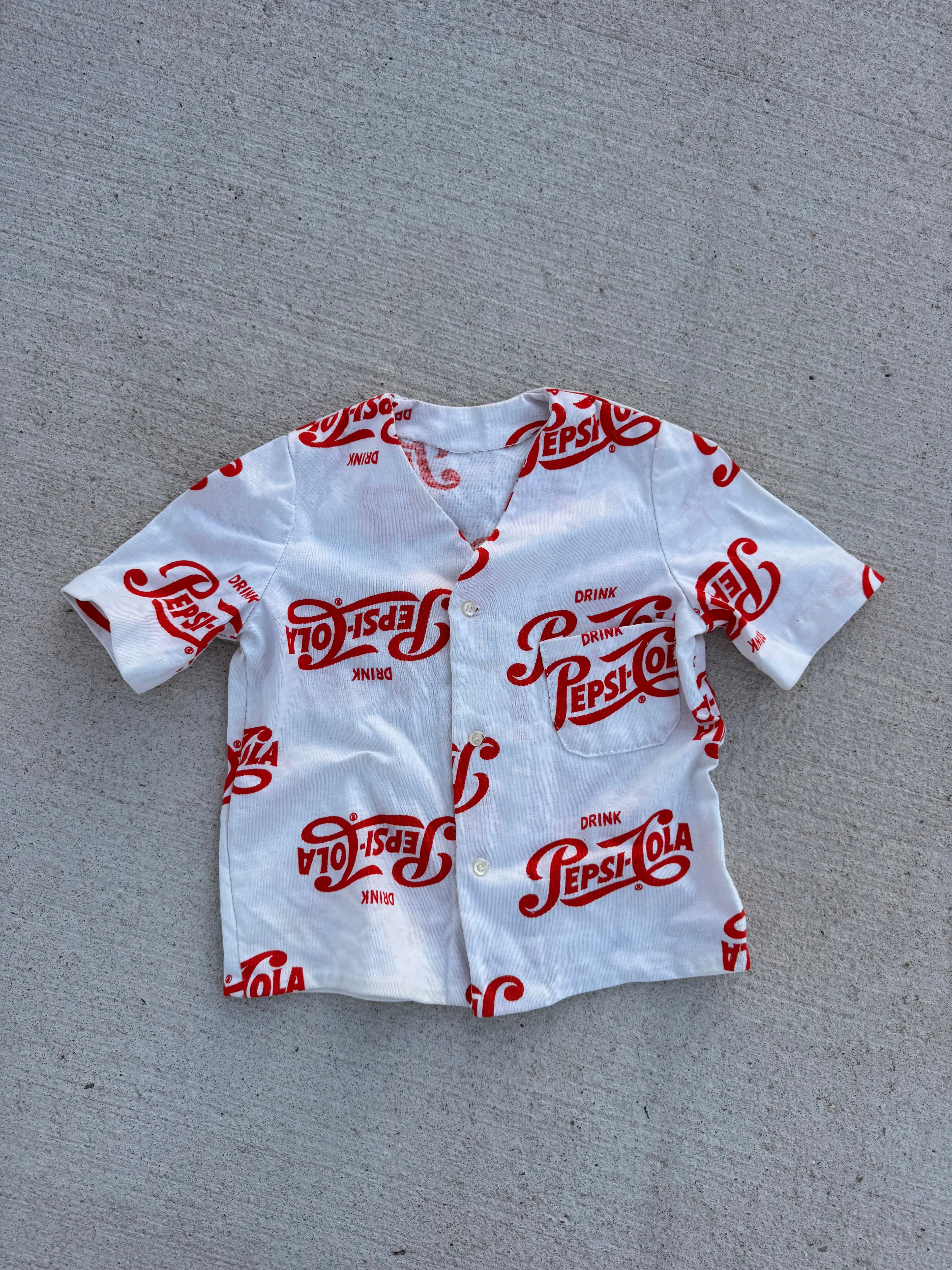 1970s pepsi button down