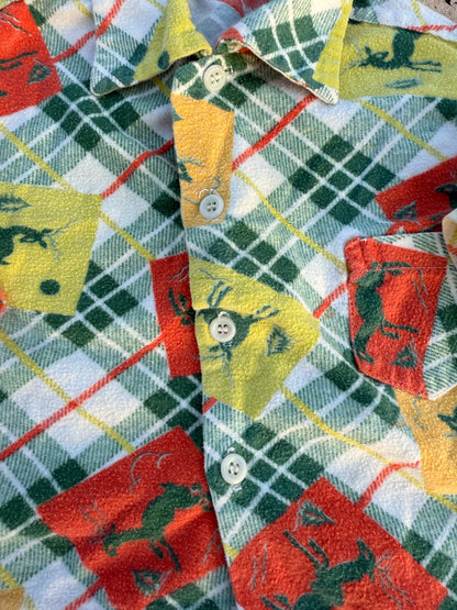 1960s deer flannel