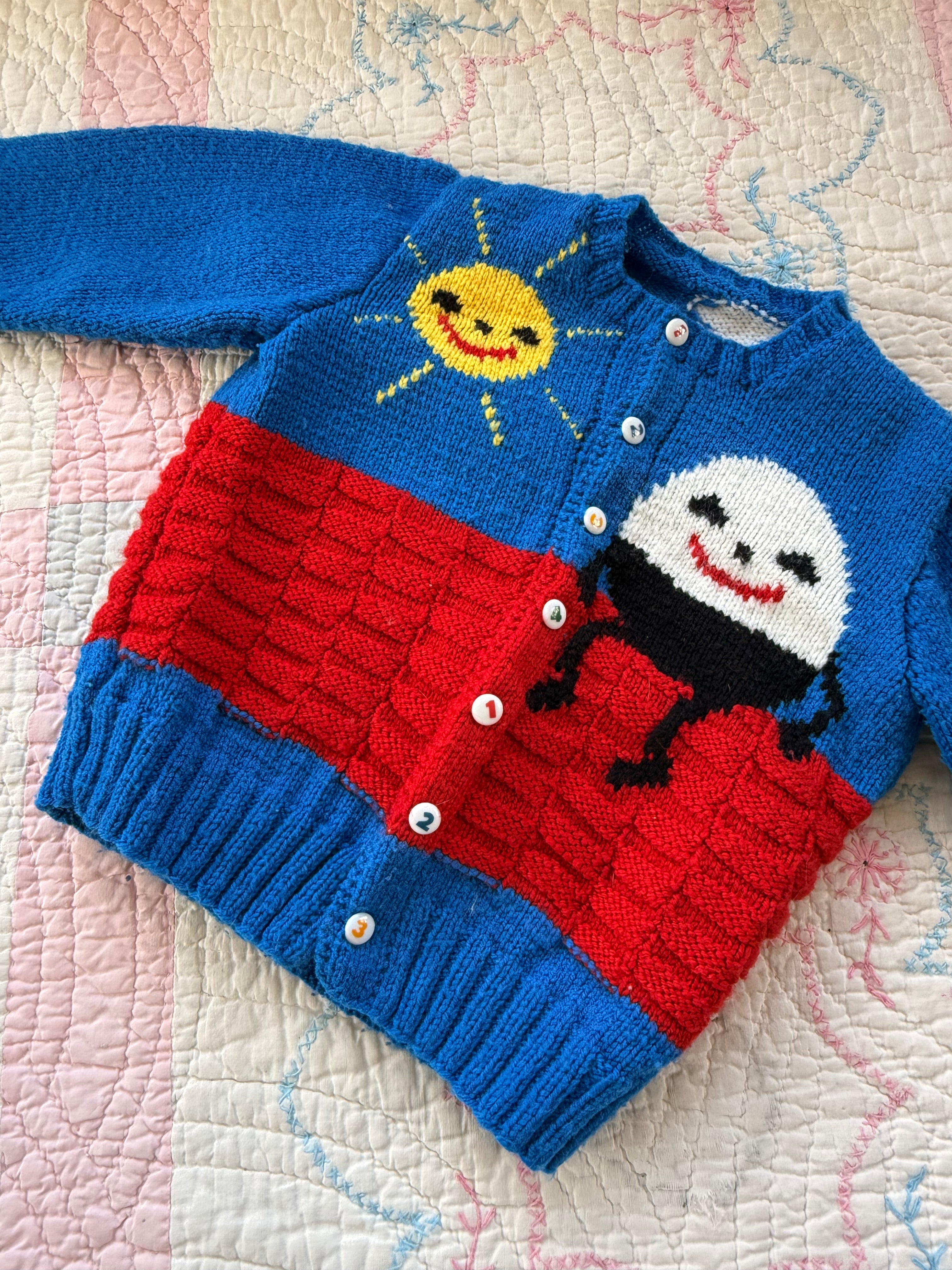 1950s humpty dumpty cardigan