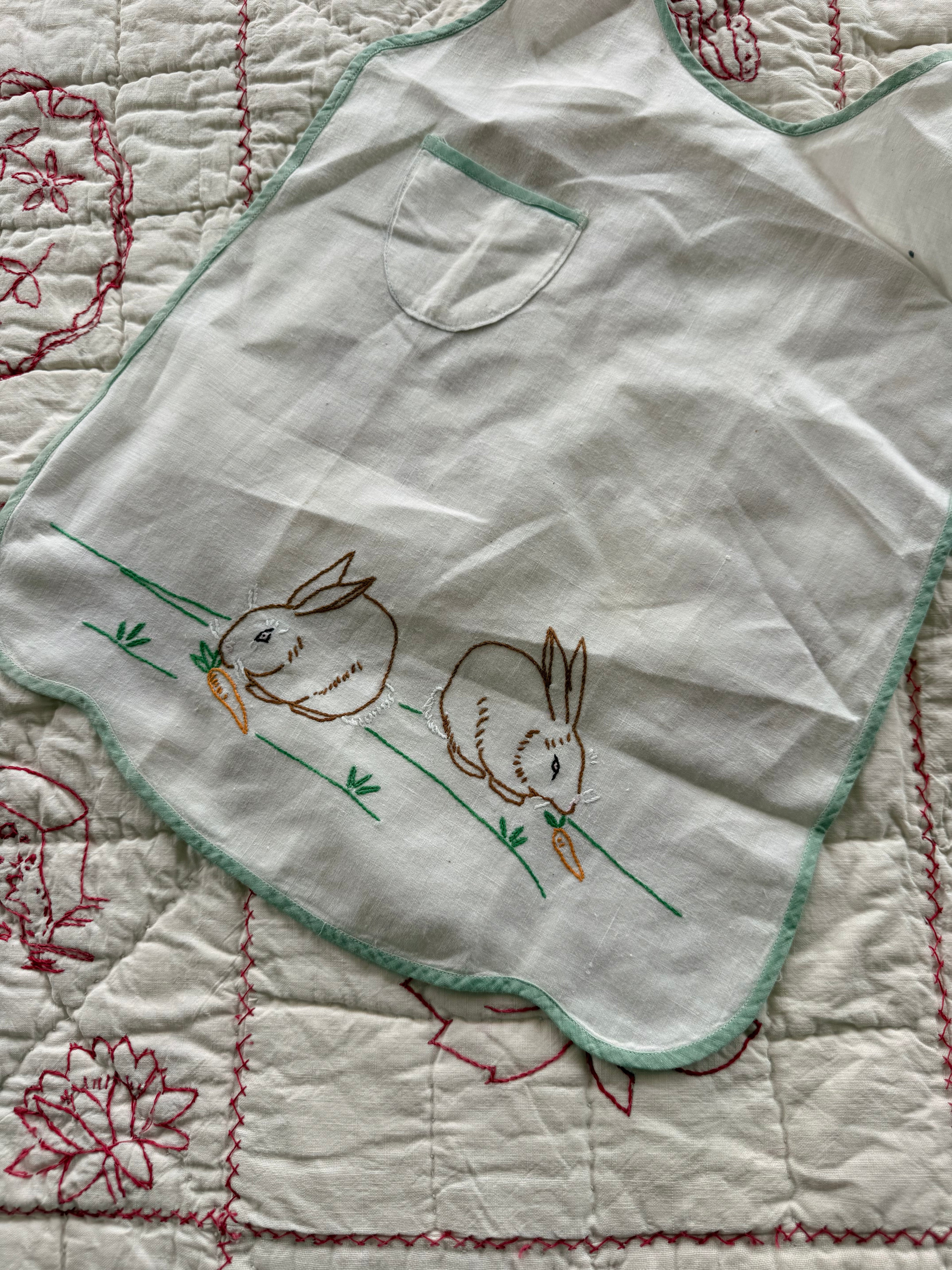 1920s oversized bunny bib