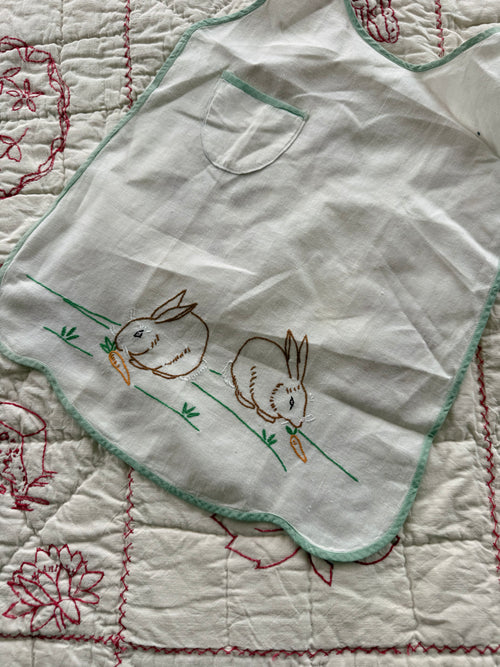 1920s oversized bunny bib