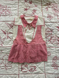 1930s pink check dress
