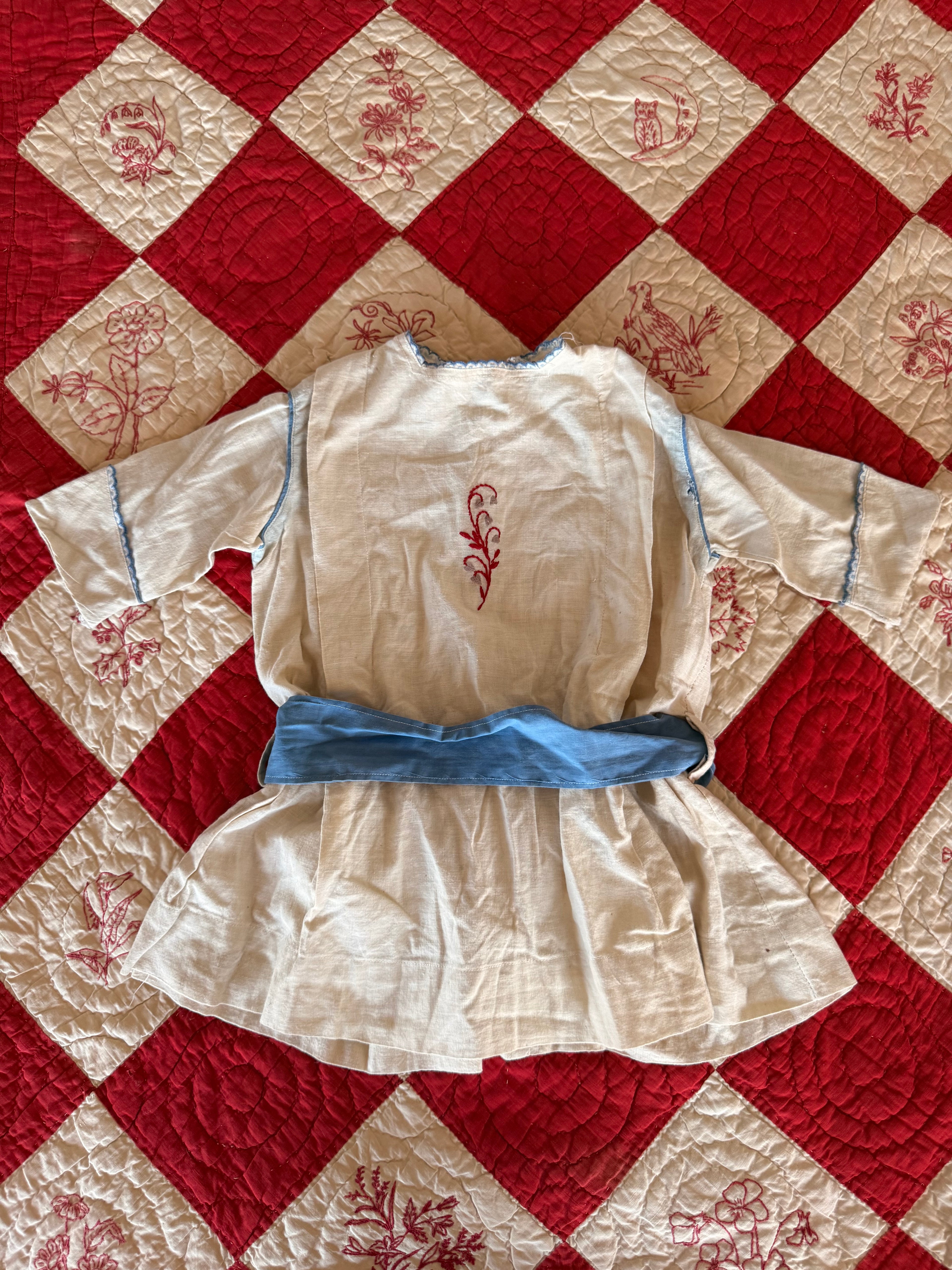 1900s belted tunic dress