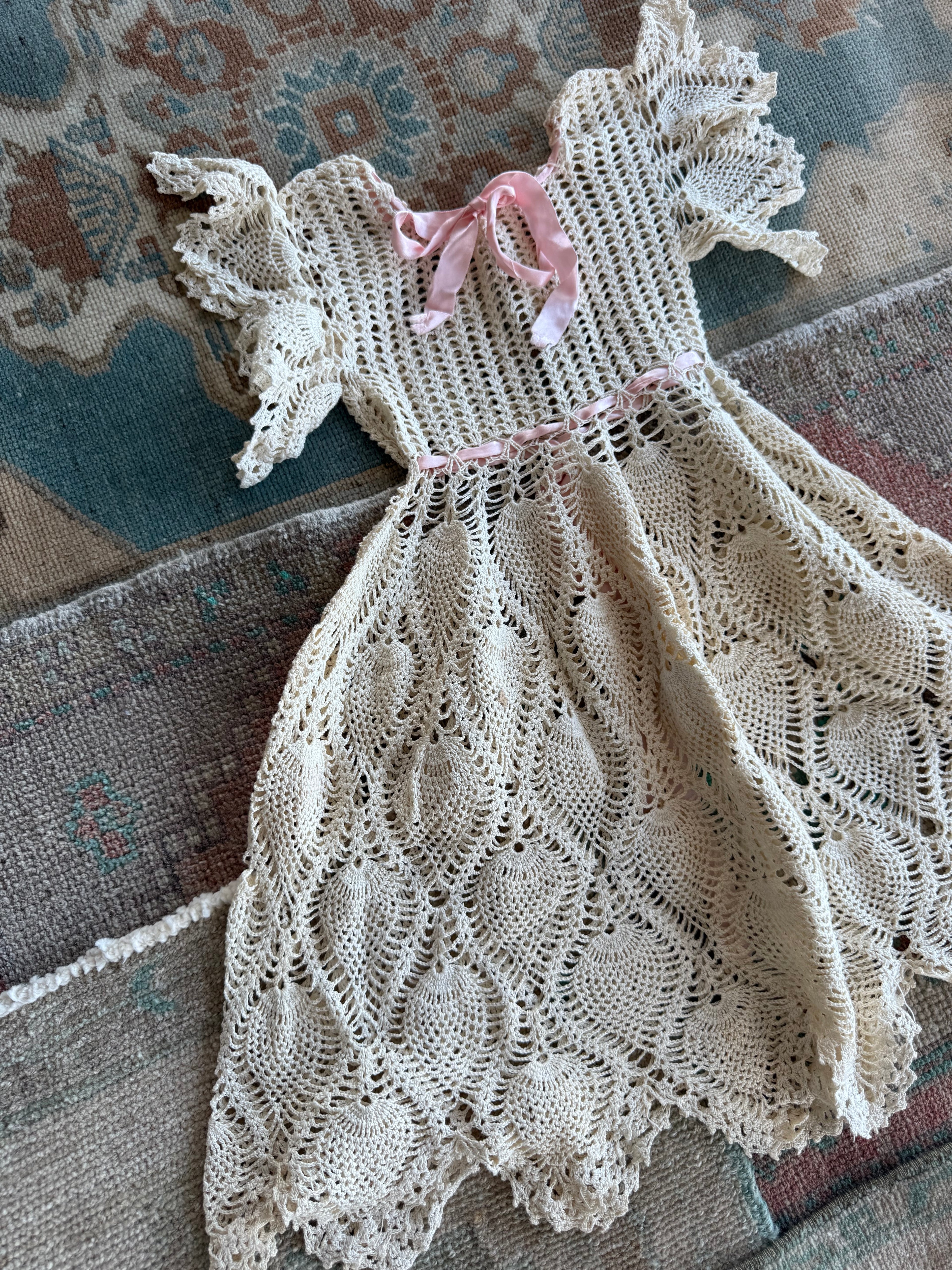 1900s crocheted dress