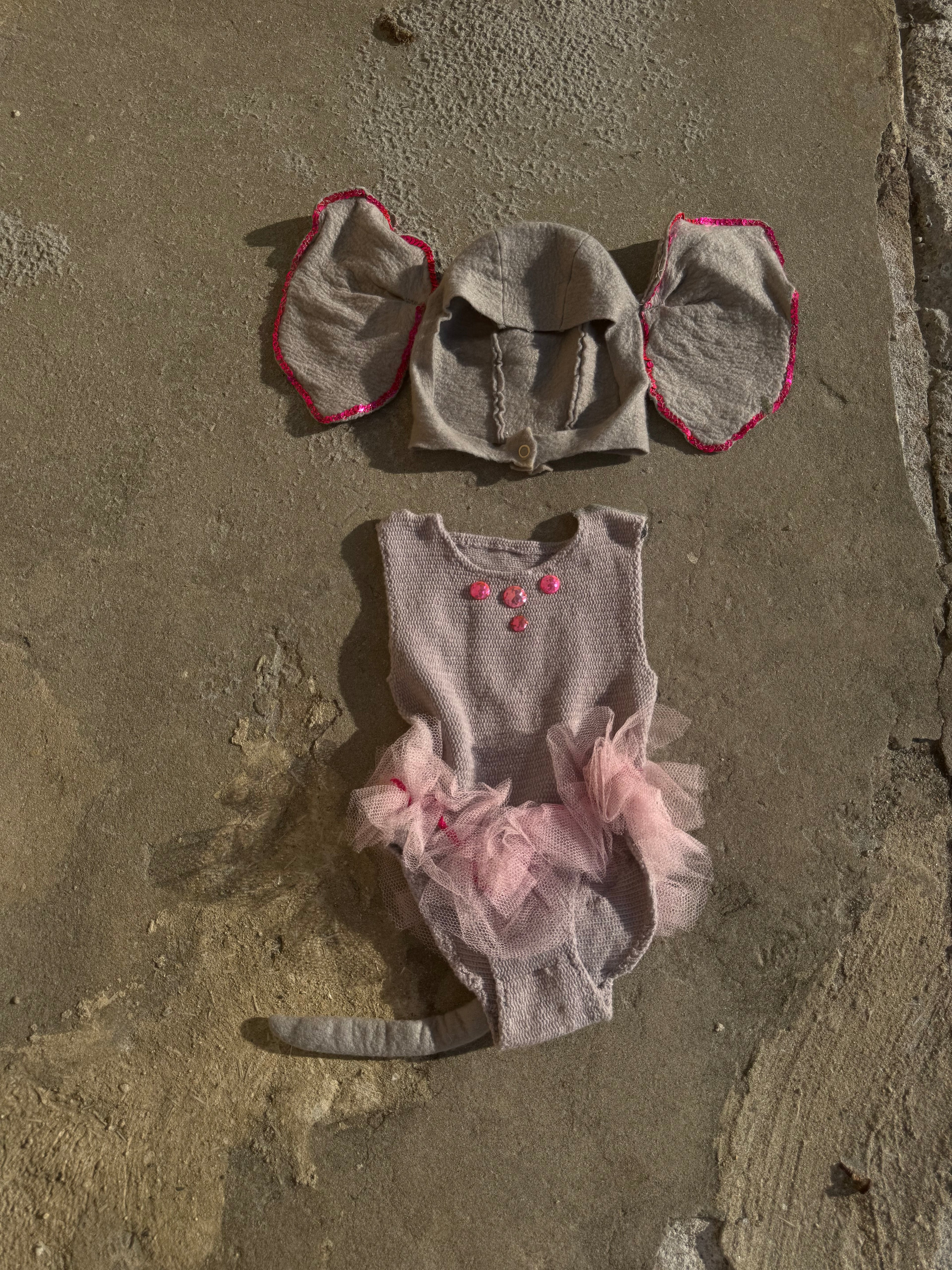 1960s homemade elephant costume