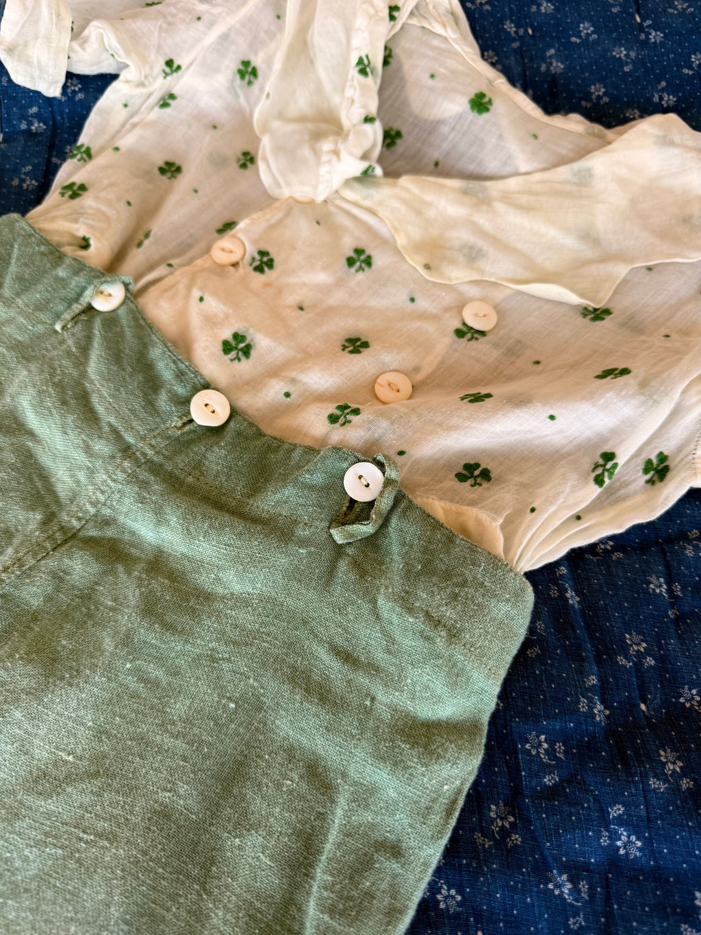 1940s clover playsuit