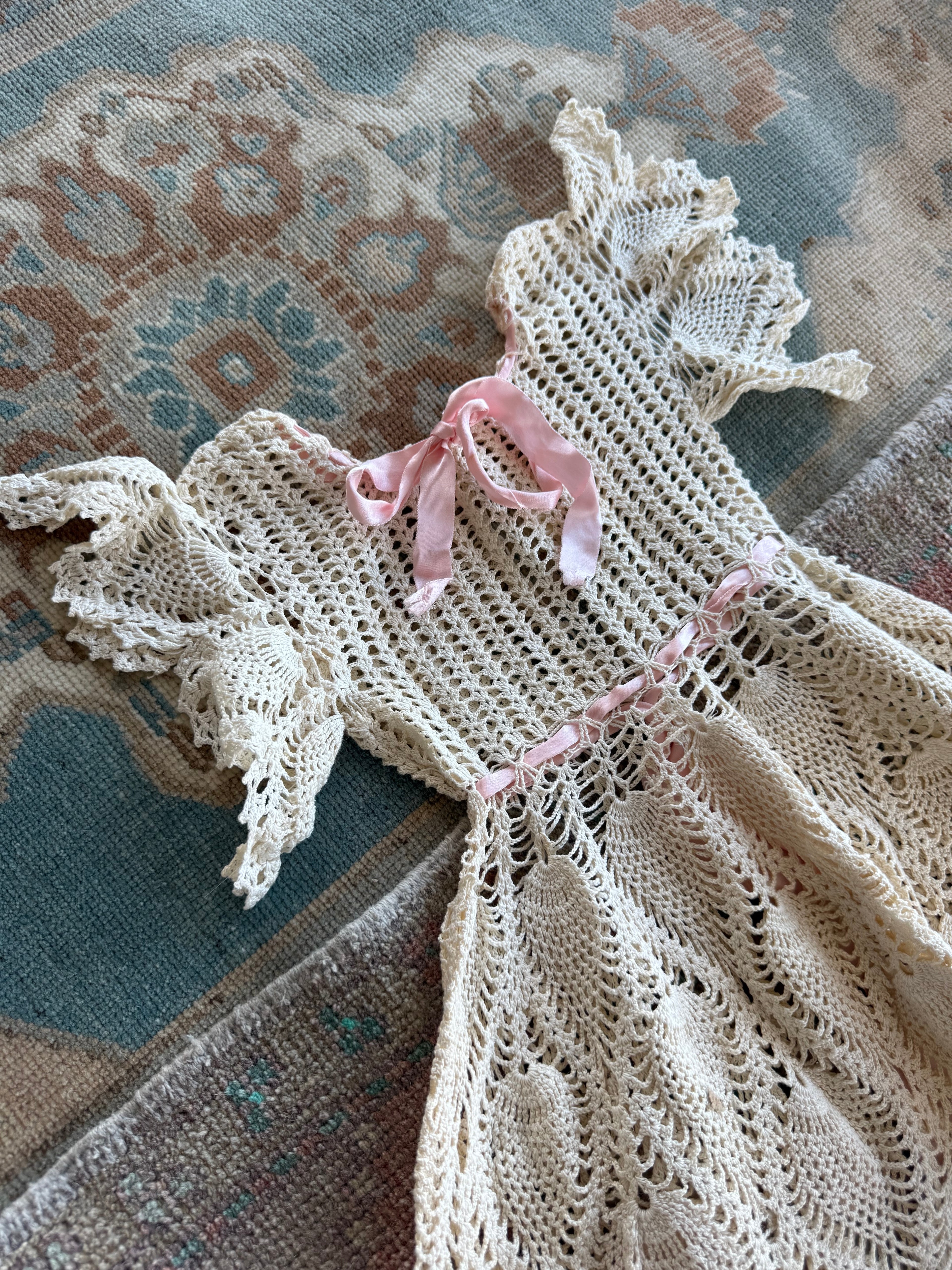 1900s crocheted dress