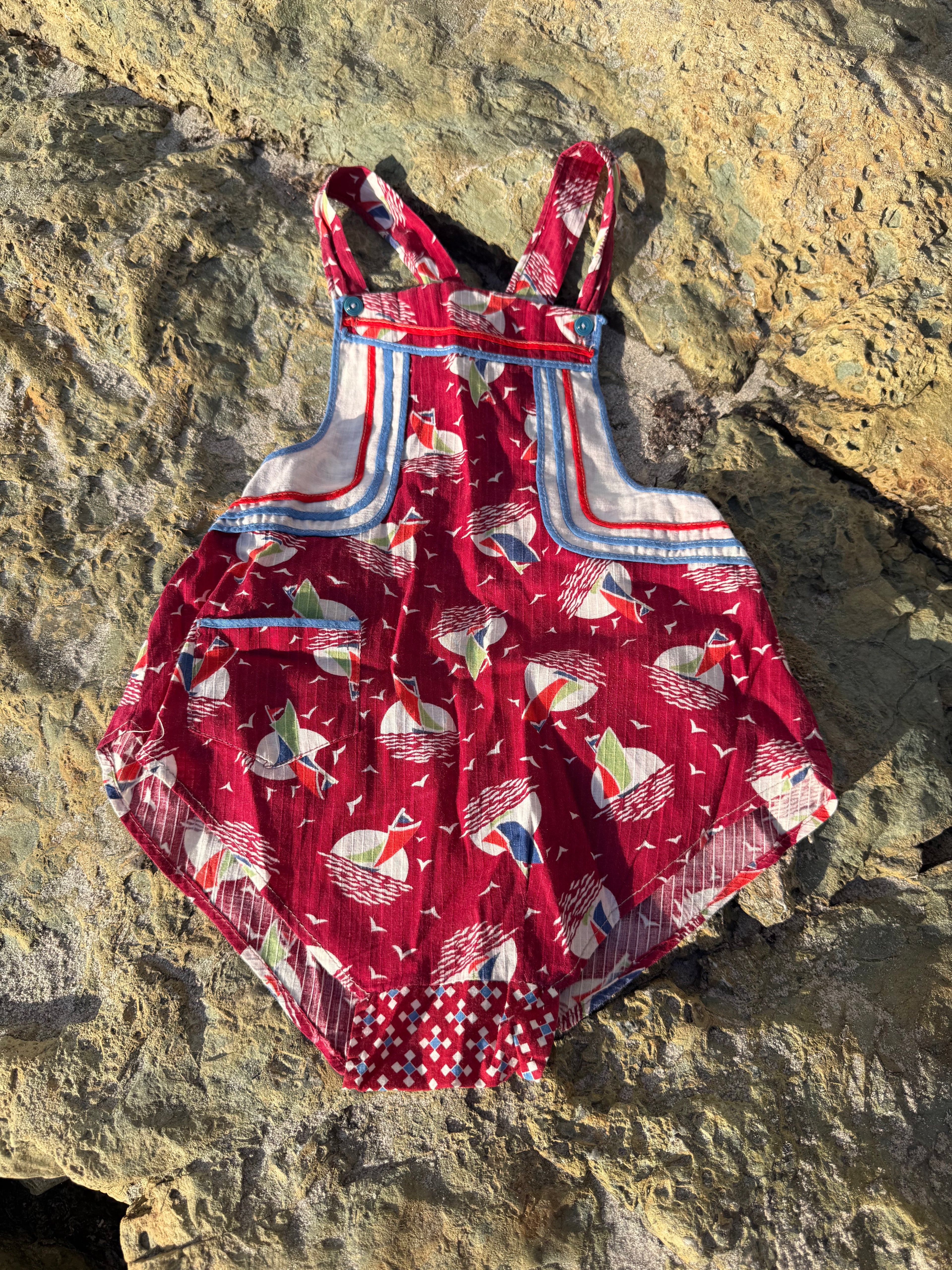 1940s sailboat sunsuit