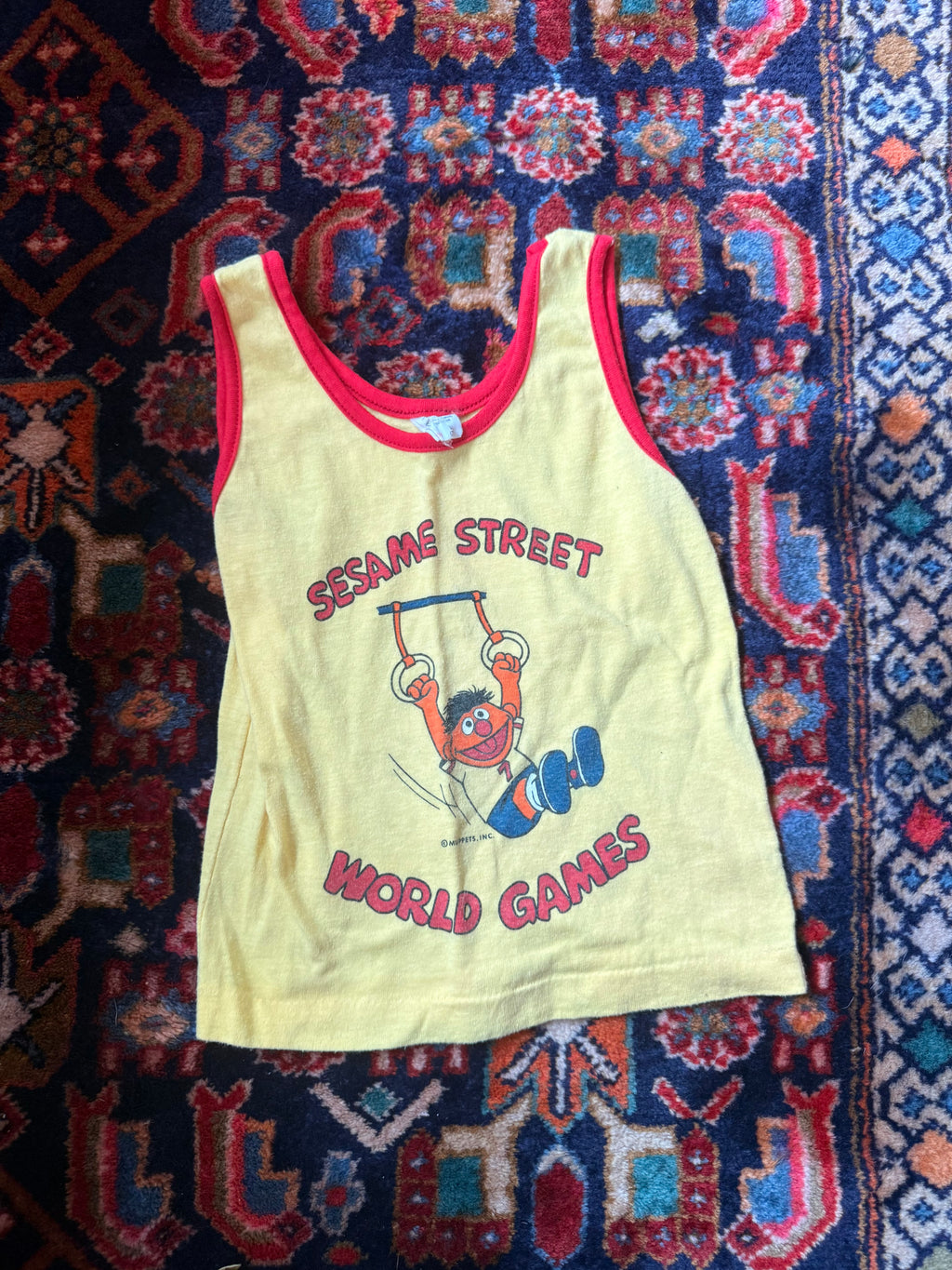 1970s sesame street olympic ernie tank top