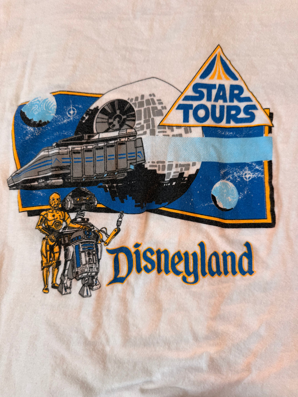 1980s star wars disneyland star tours tee