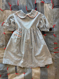 1940s calico & ric rac dress