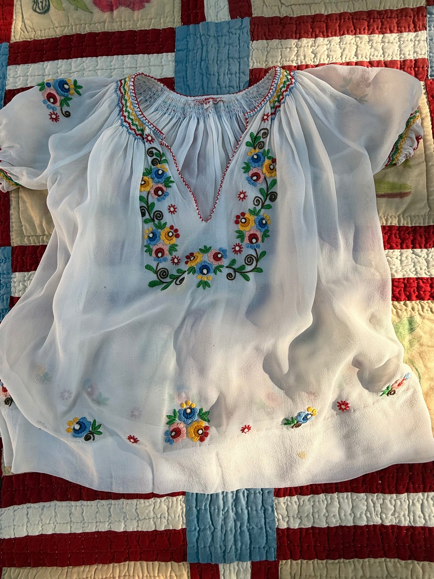 1950s hungarian blouse