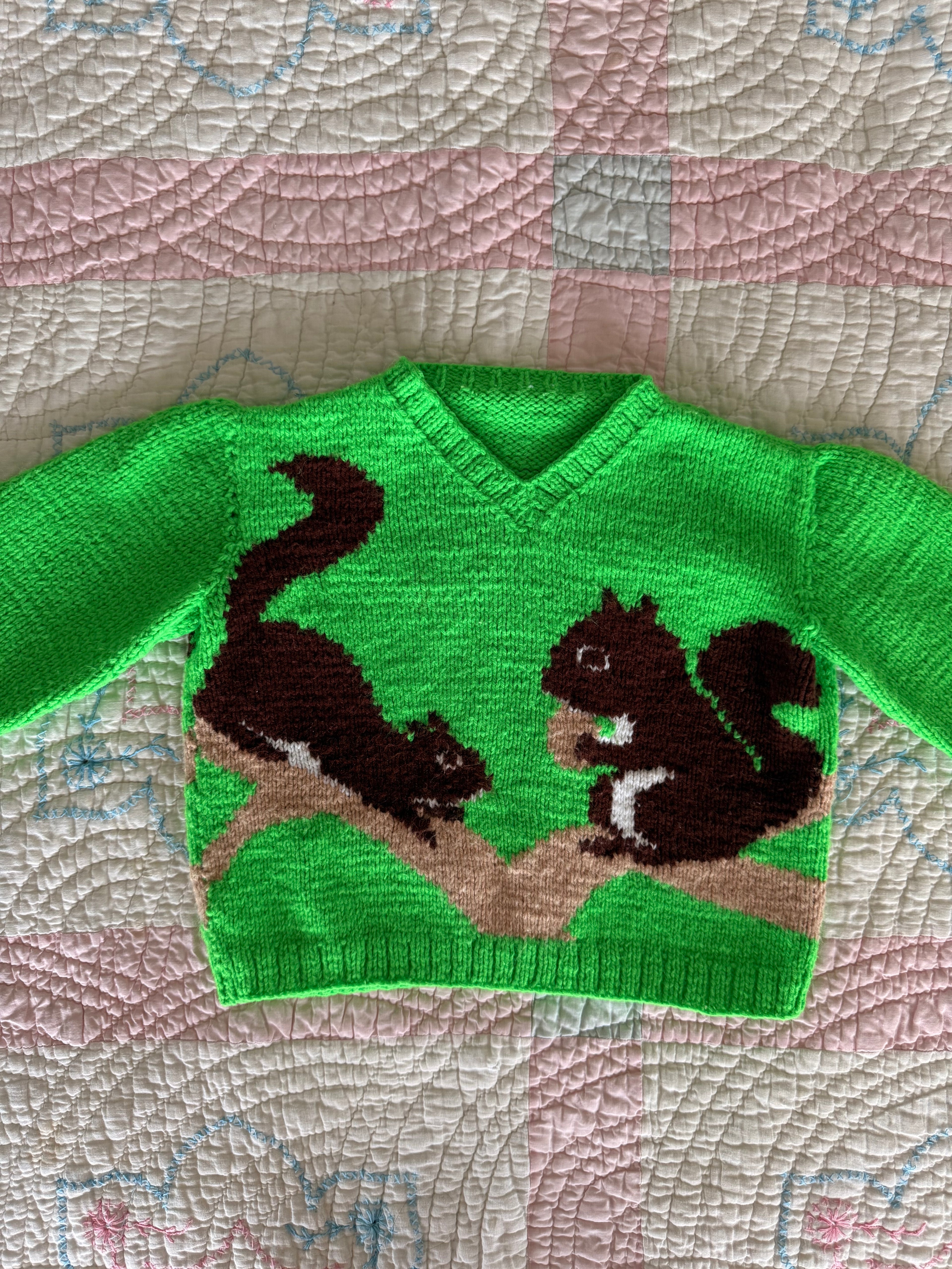 1960s squirrel sweater