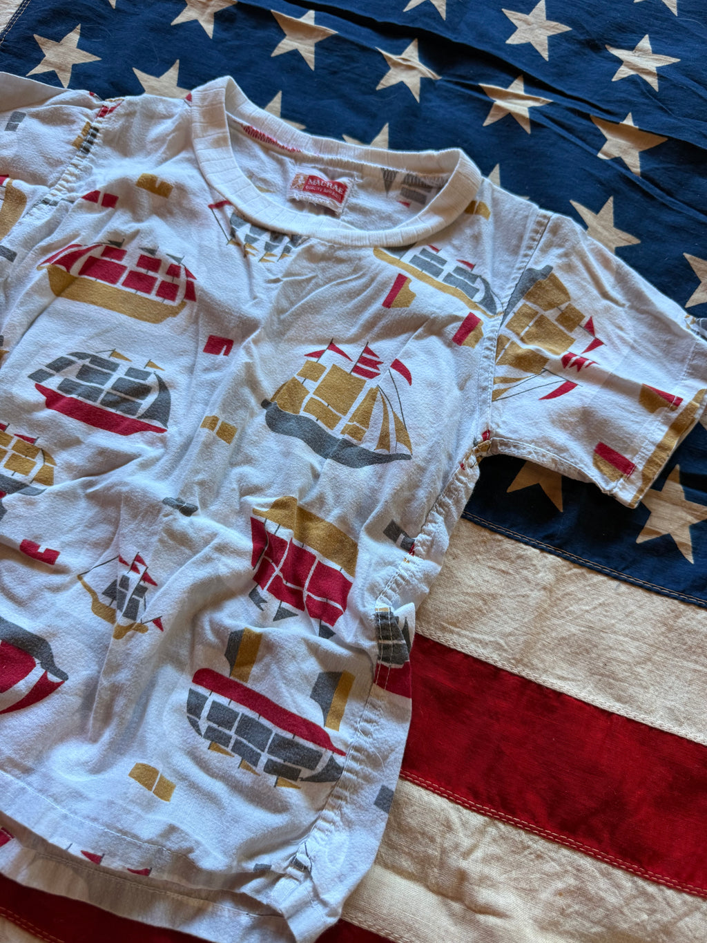 1960s ship print tee