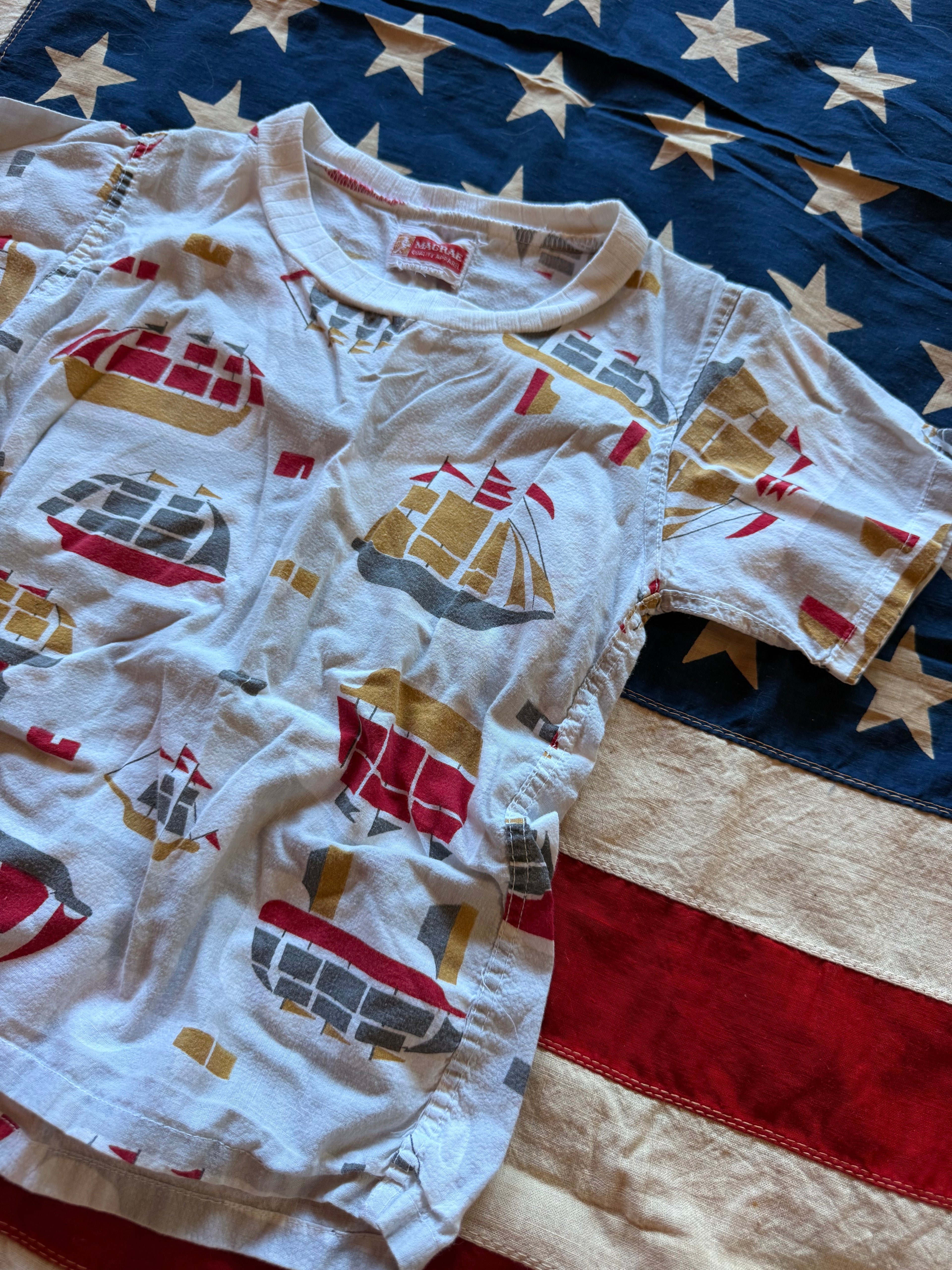 1960s ship print tee