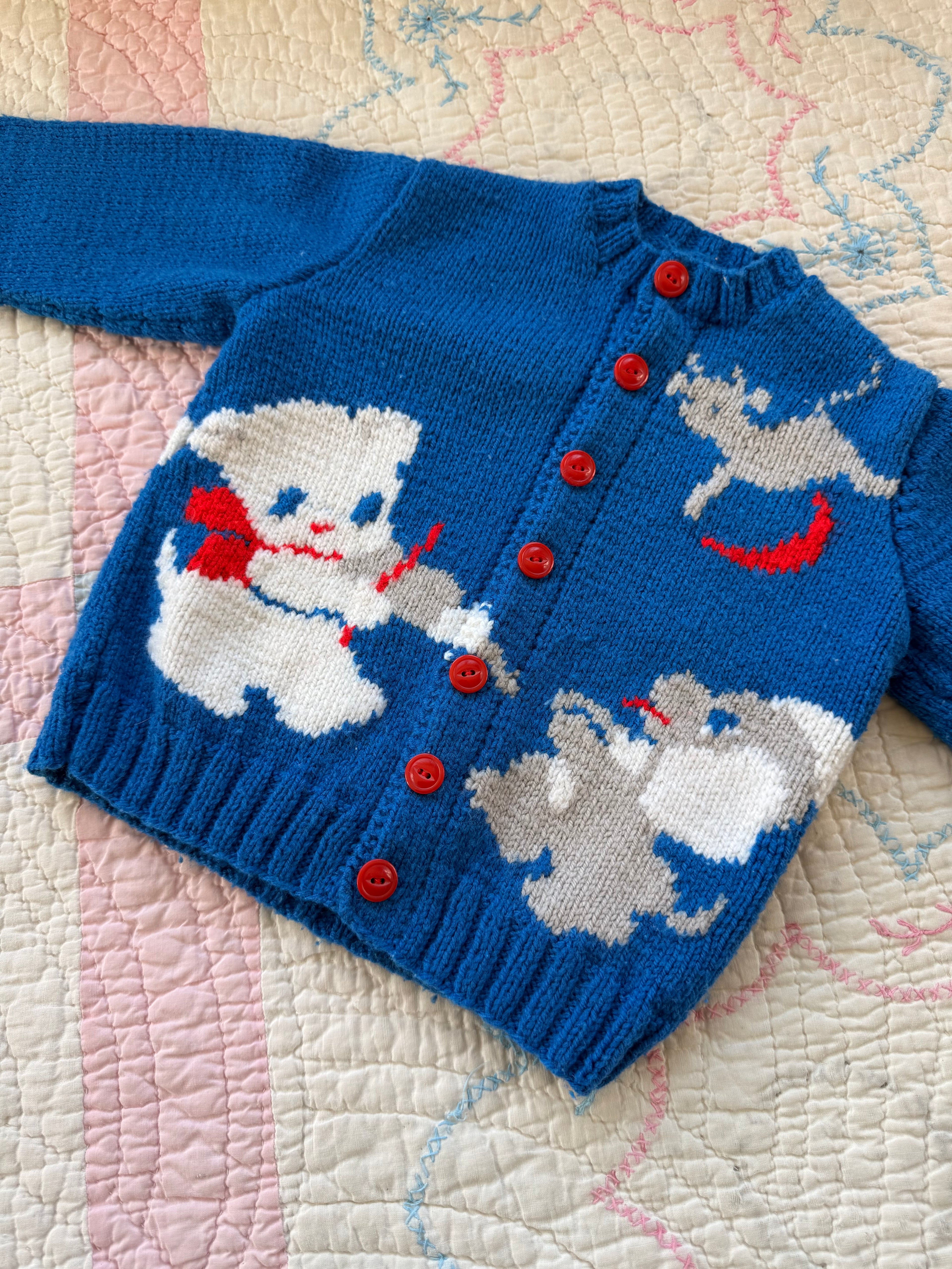 1950s cat & the fiddle cardigan