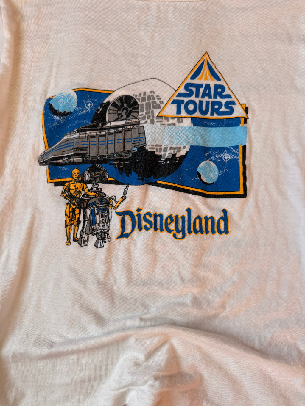 1980s star wars disneyland star tours tee