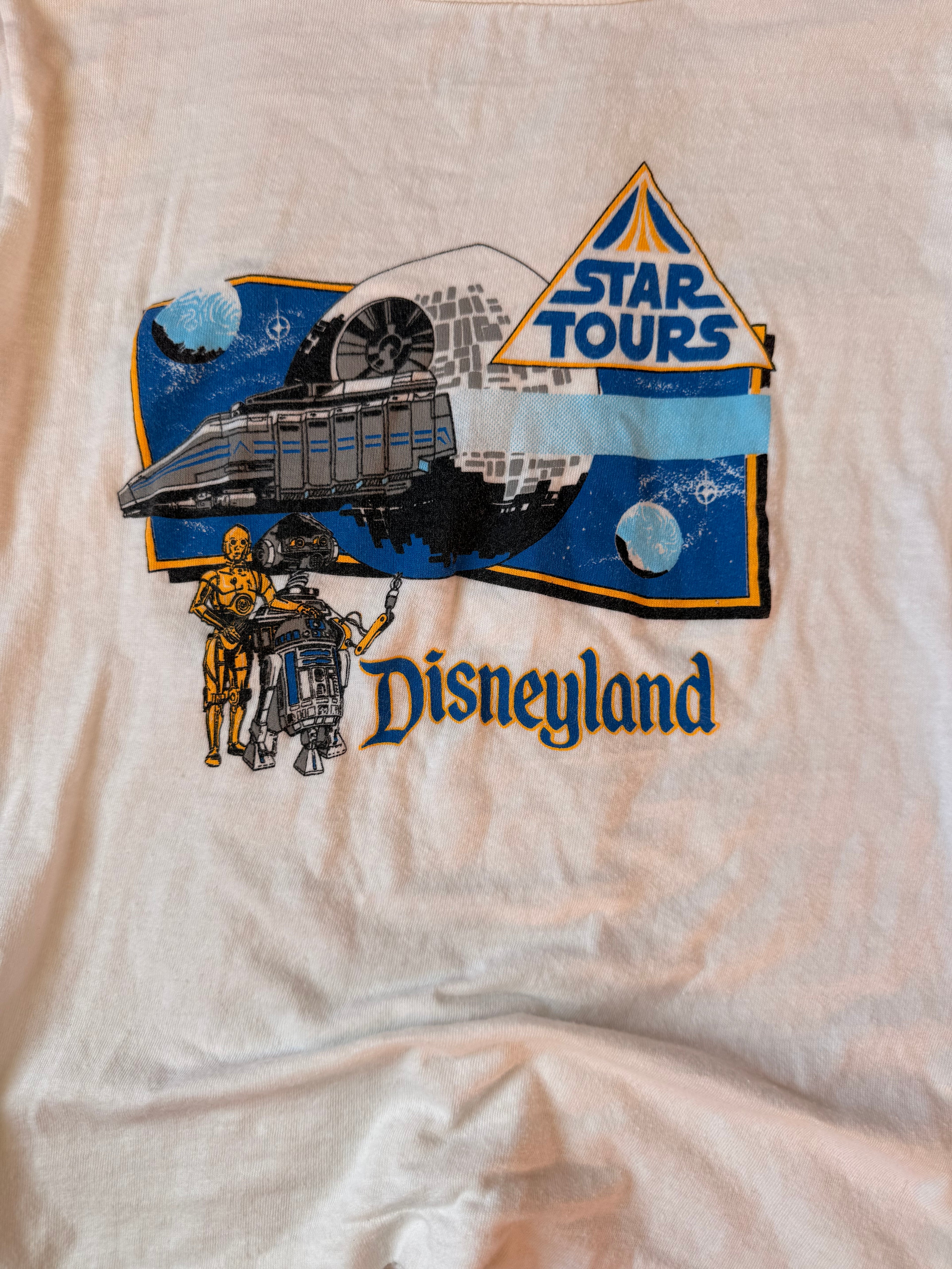 1980s star wars disneyland star tours tee