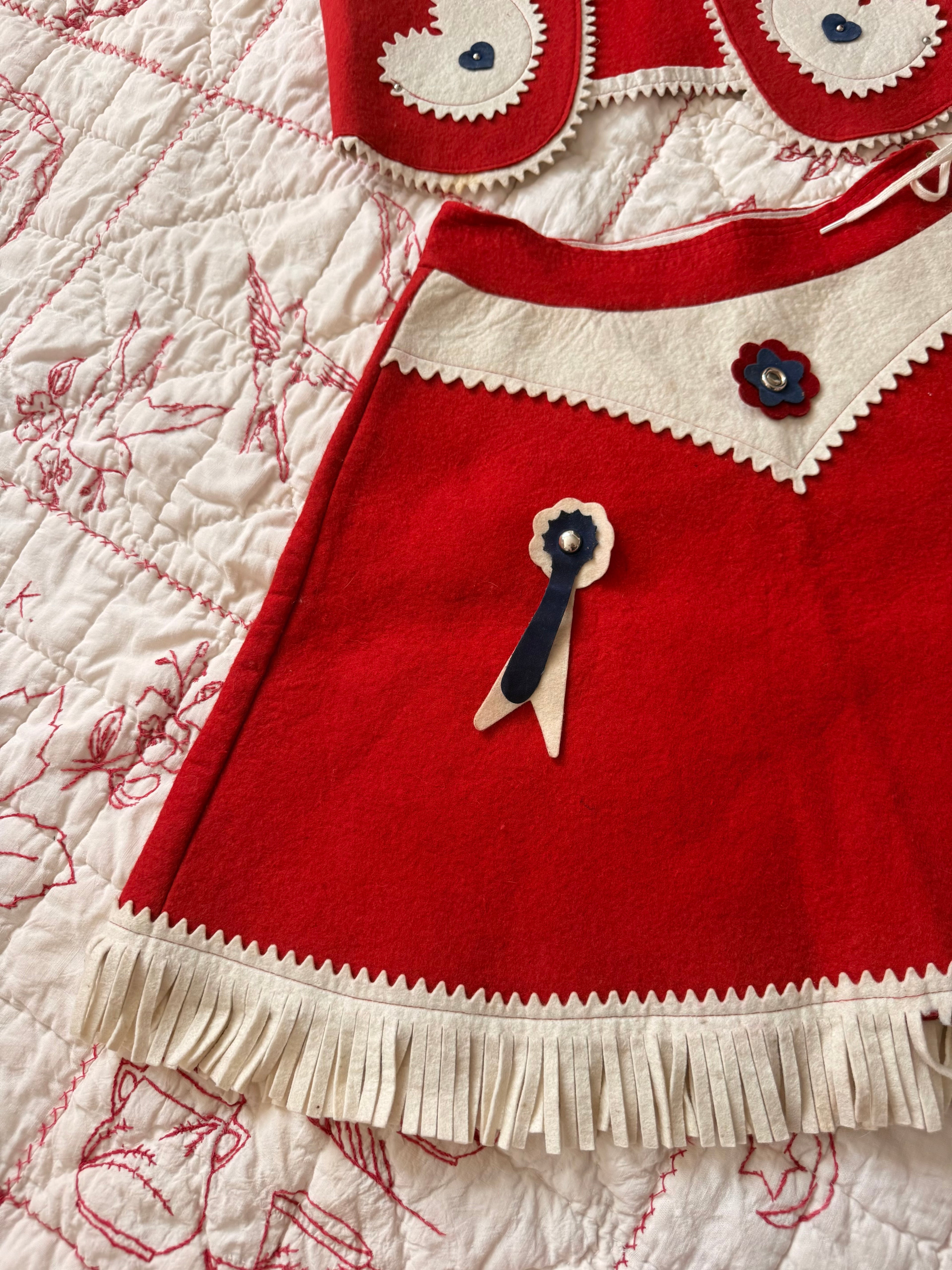 1950s felt rodeo sweetheart set