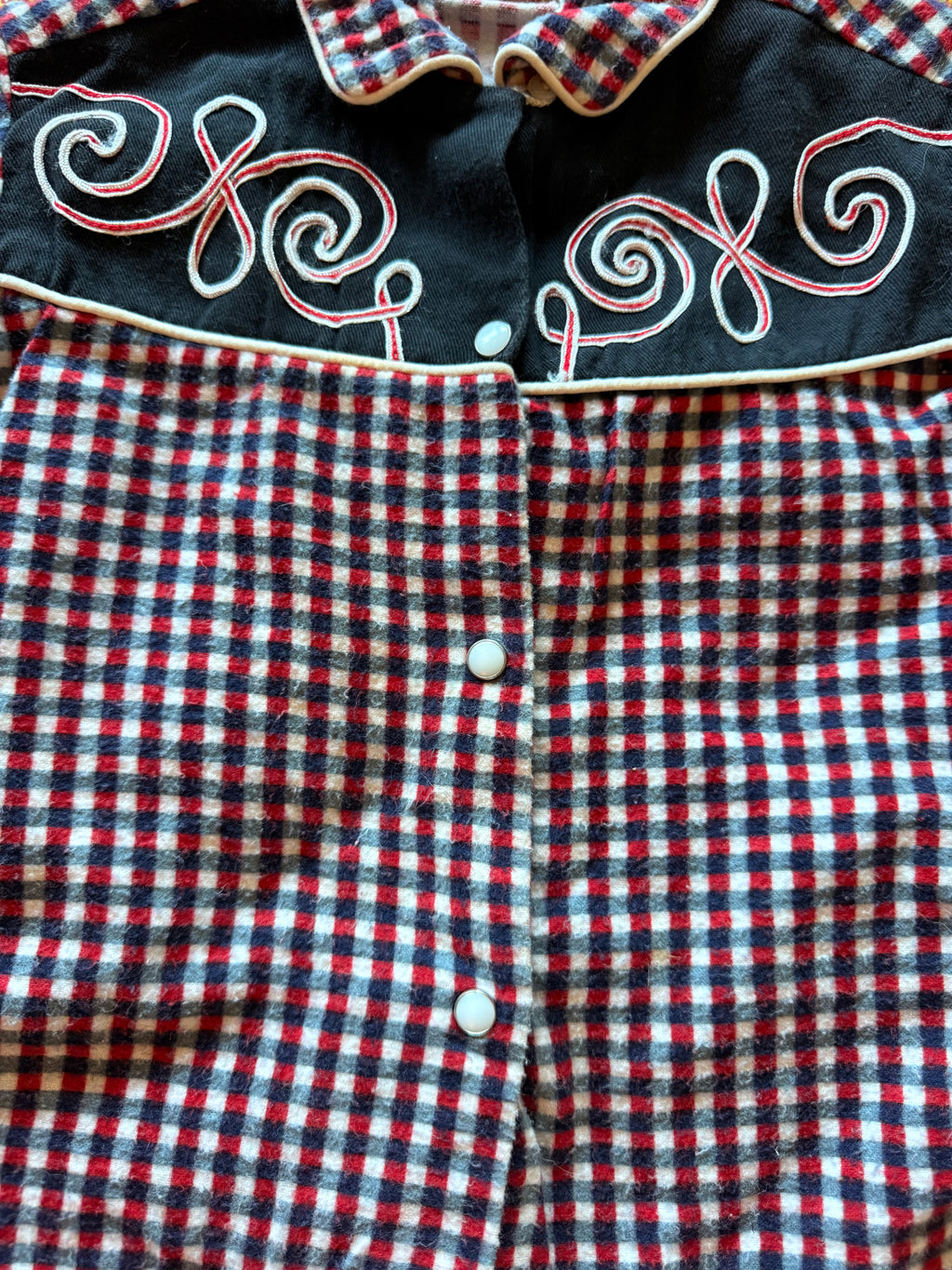 1950s flannel western shirt