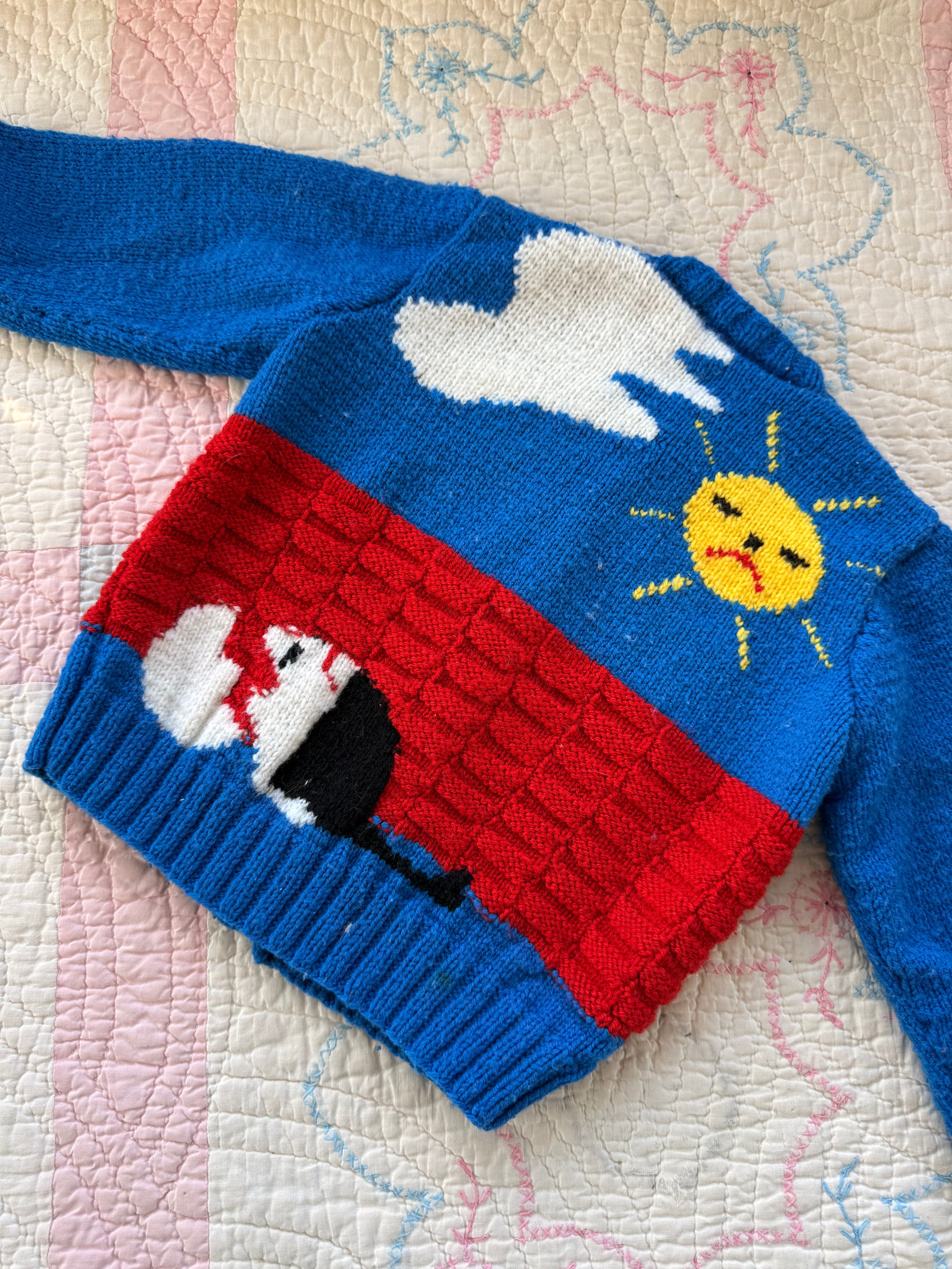 1950s humpty dumpty cardigan