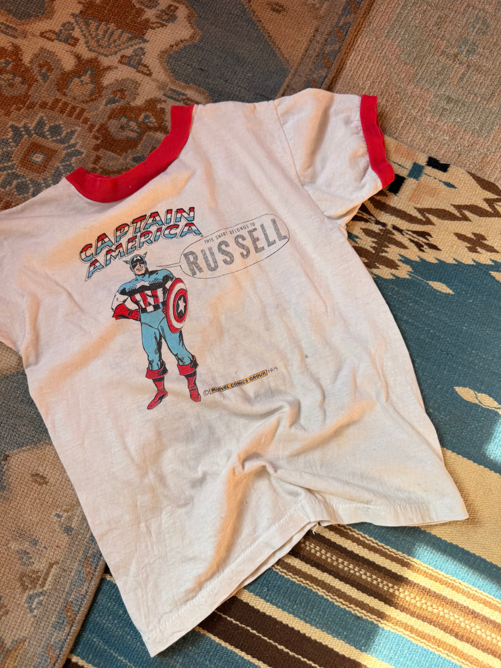 1970s captain america “my name is” t shirt