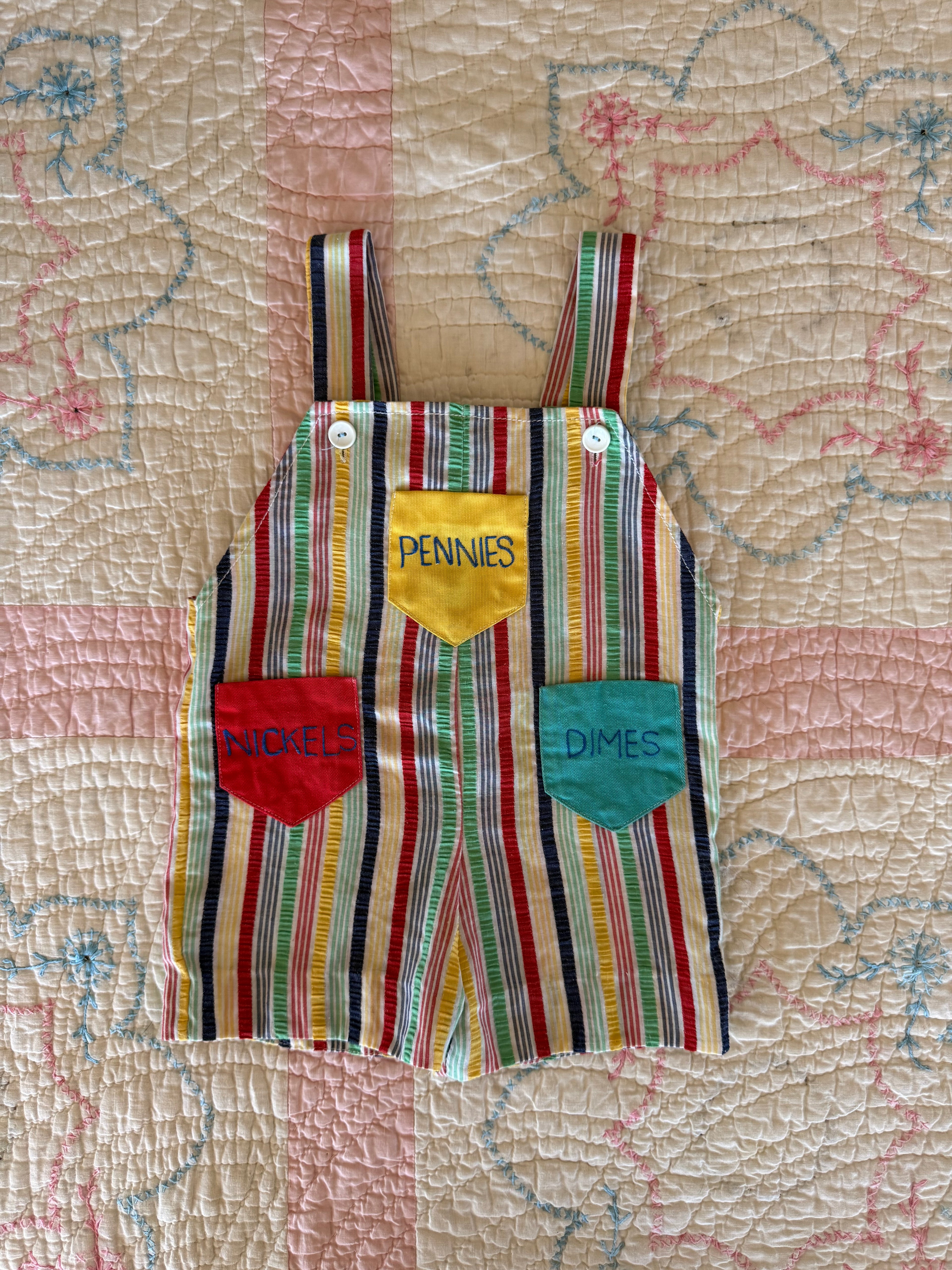 1960s spare change overalls