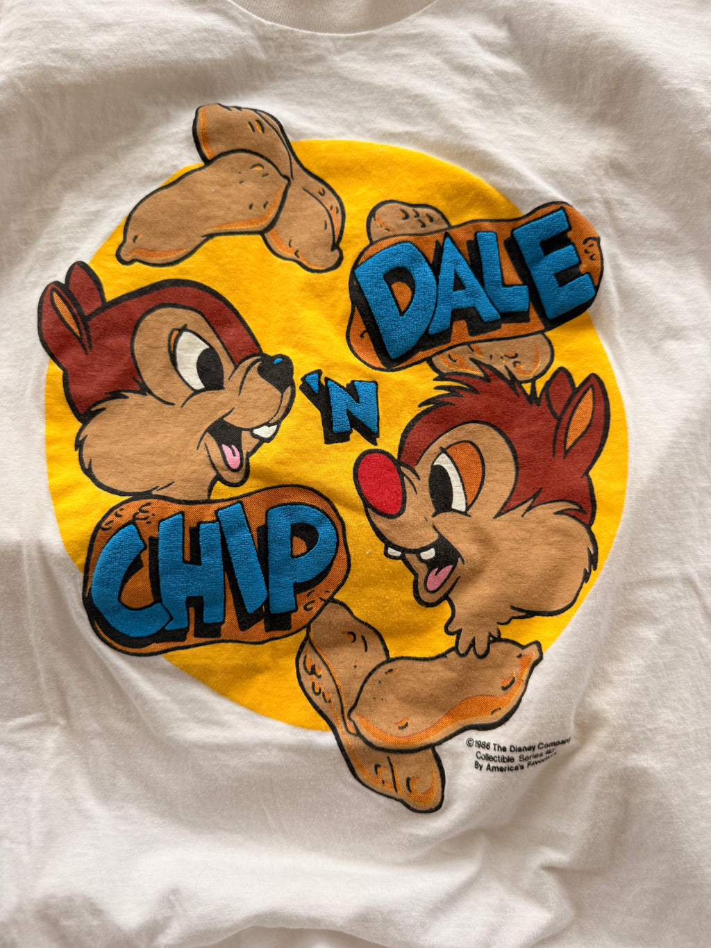 1980s deadstock chip and dale t shirts
