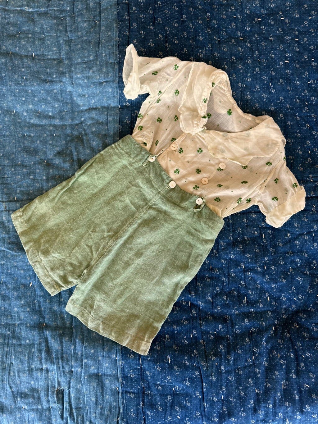 1940s clover playsuit