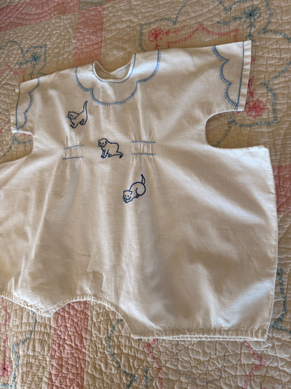 1920s blue kitten romper