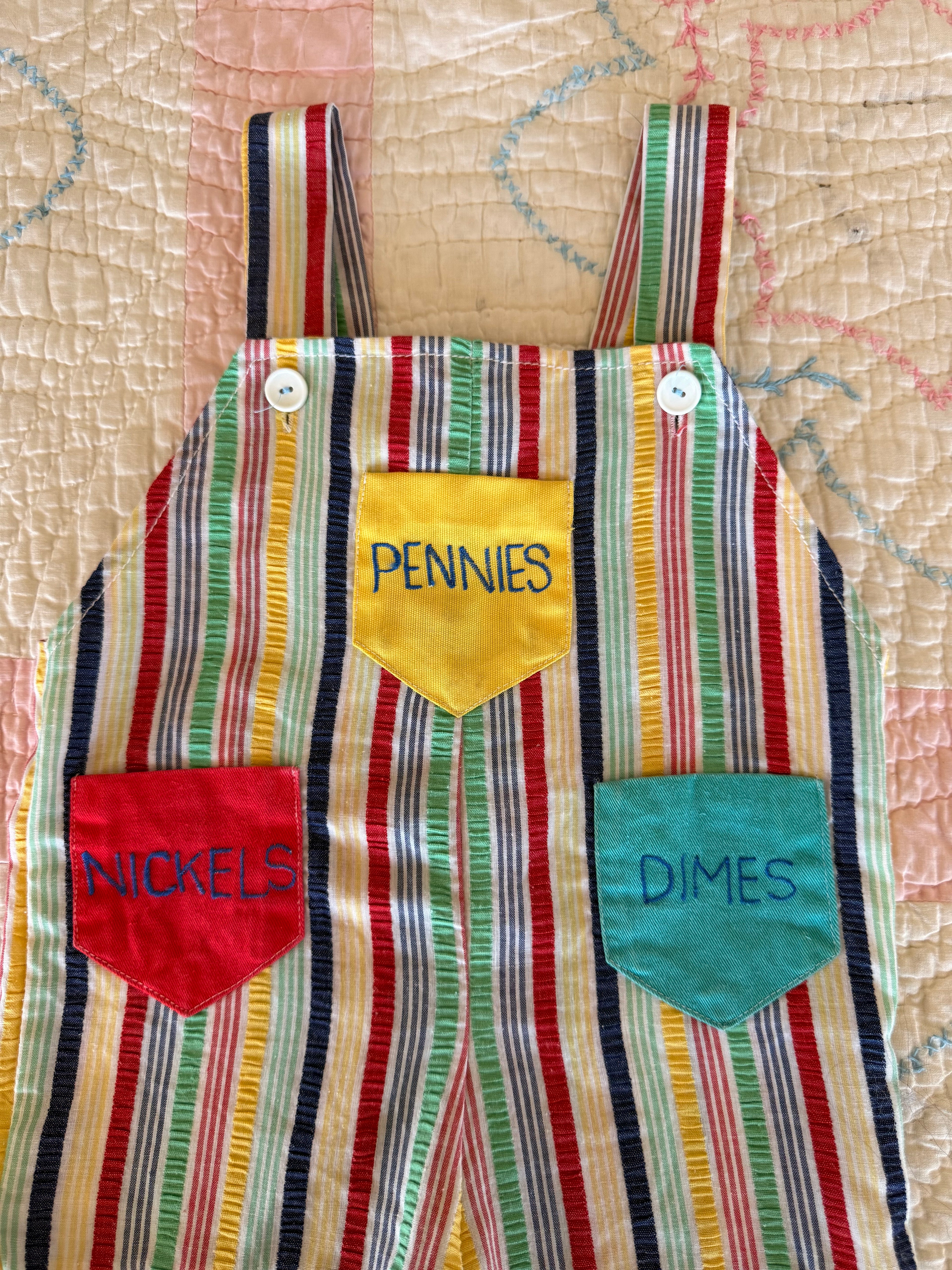 1960s spare change overalls