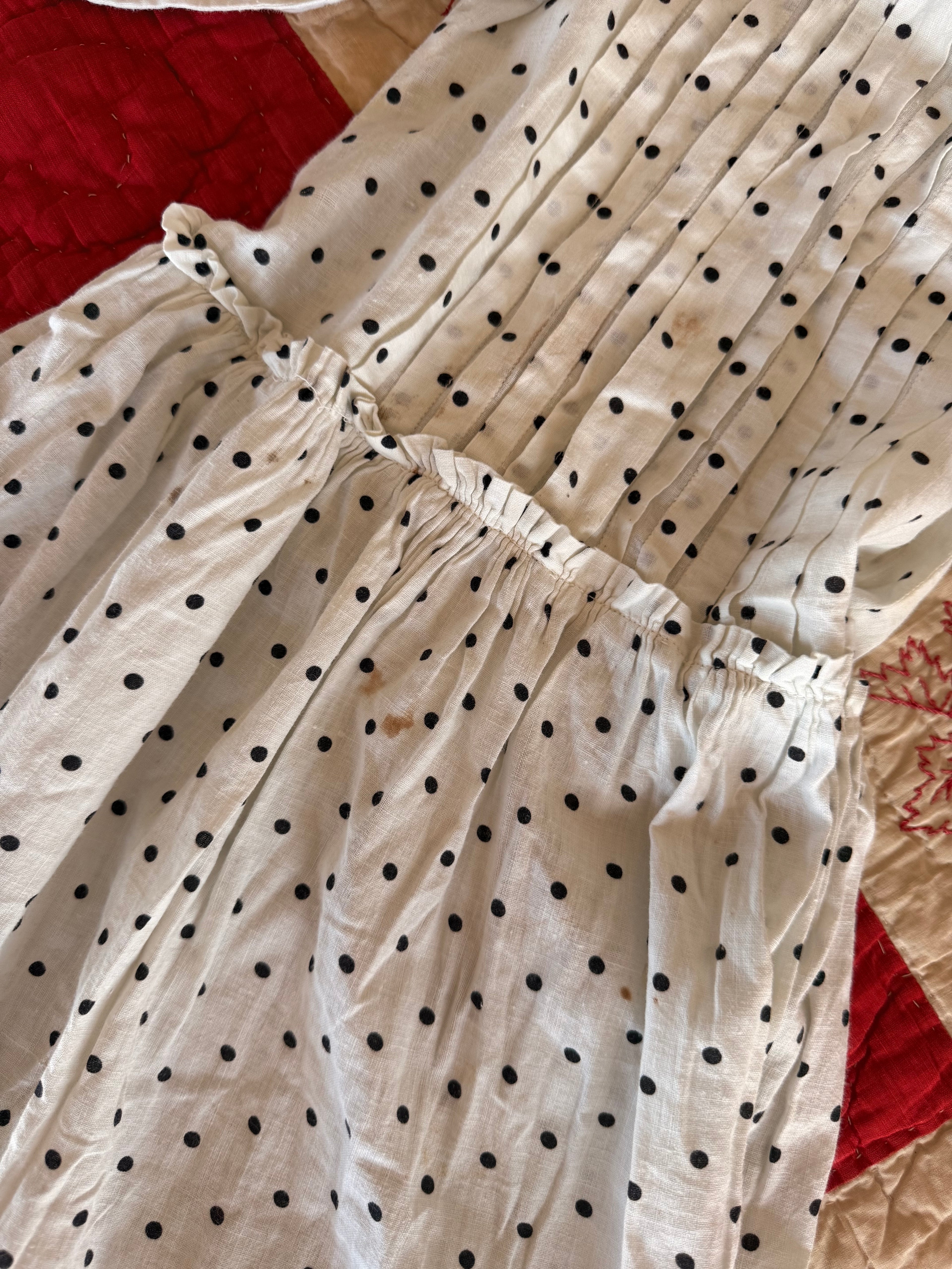 1910s polka dot dress