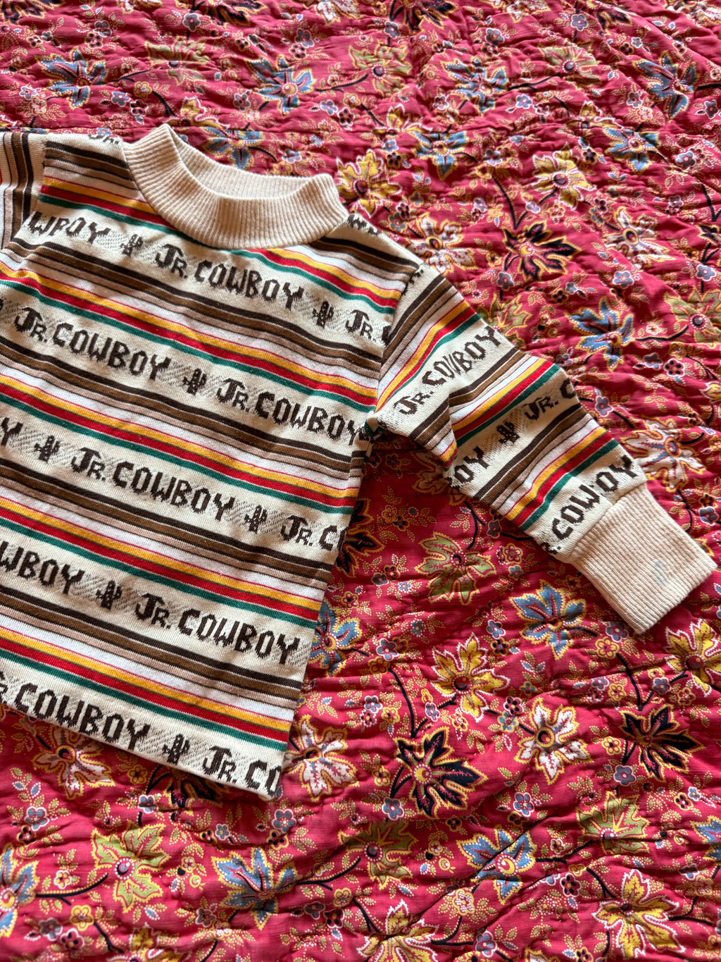 1960s jr cowboy mock neck top