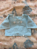1910s baby blue butterfly top