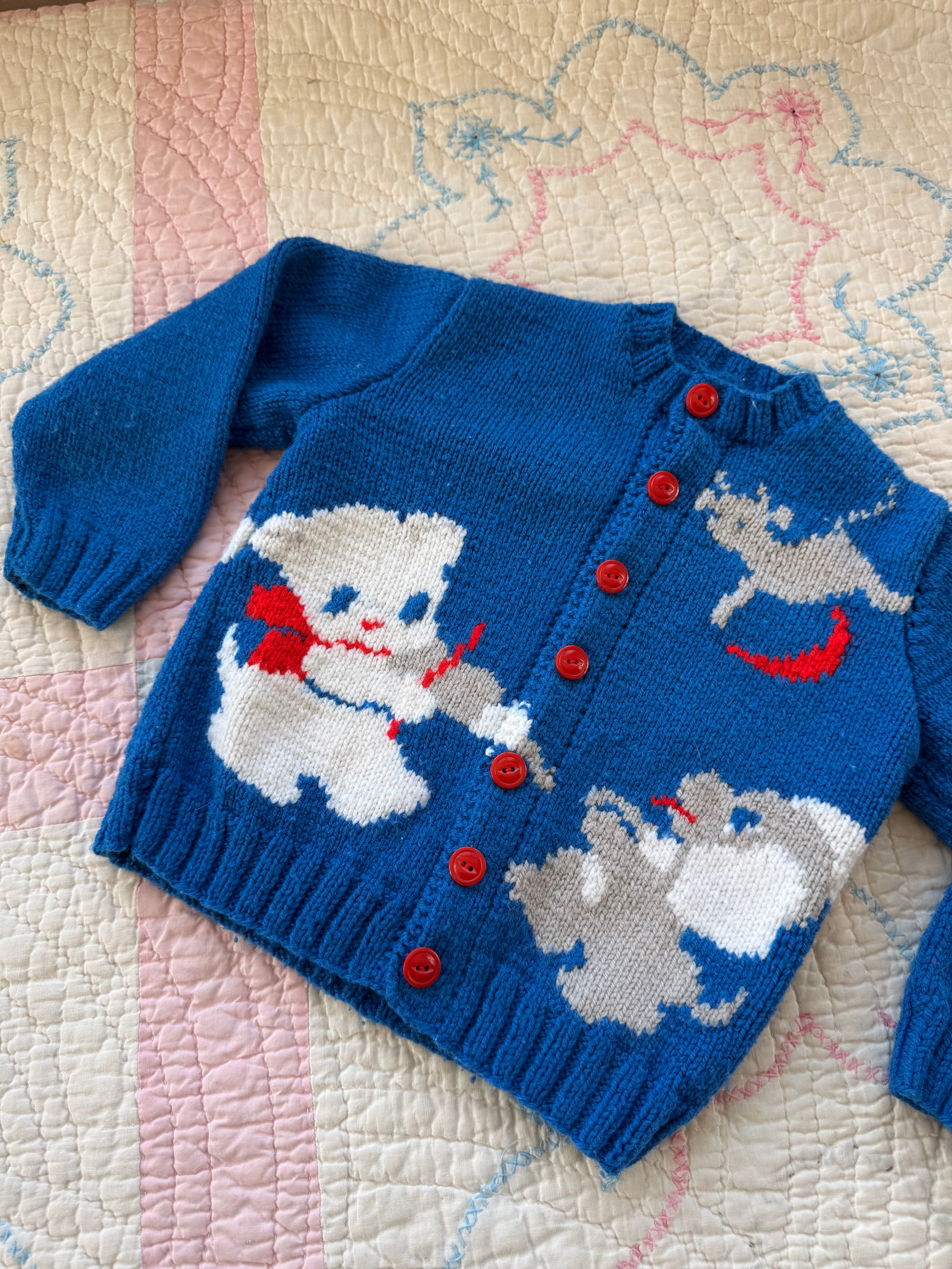 1950s cat & the fiddle cardigan