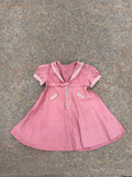 1940s rose sailor girl dress