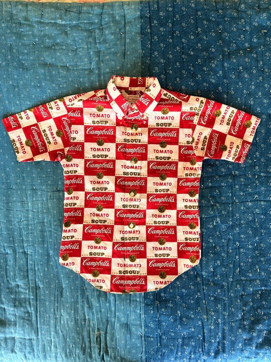 1960s campbell soup button down