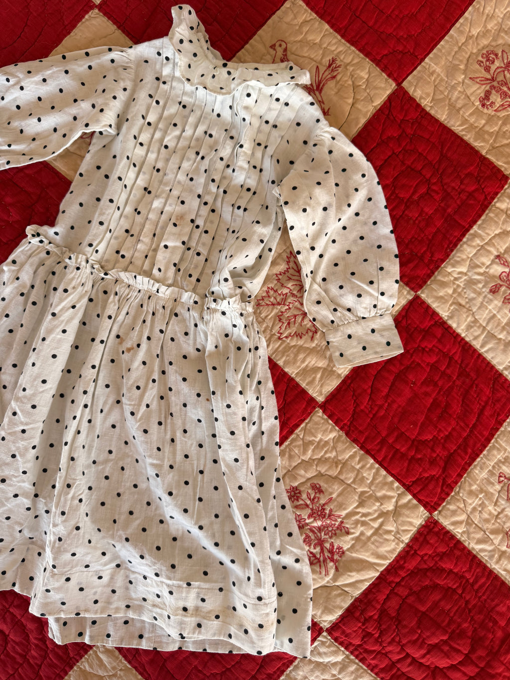 1910s polka dot dress