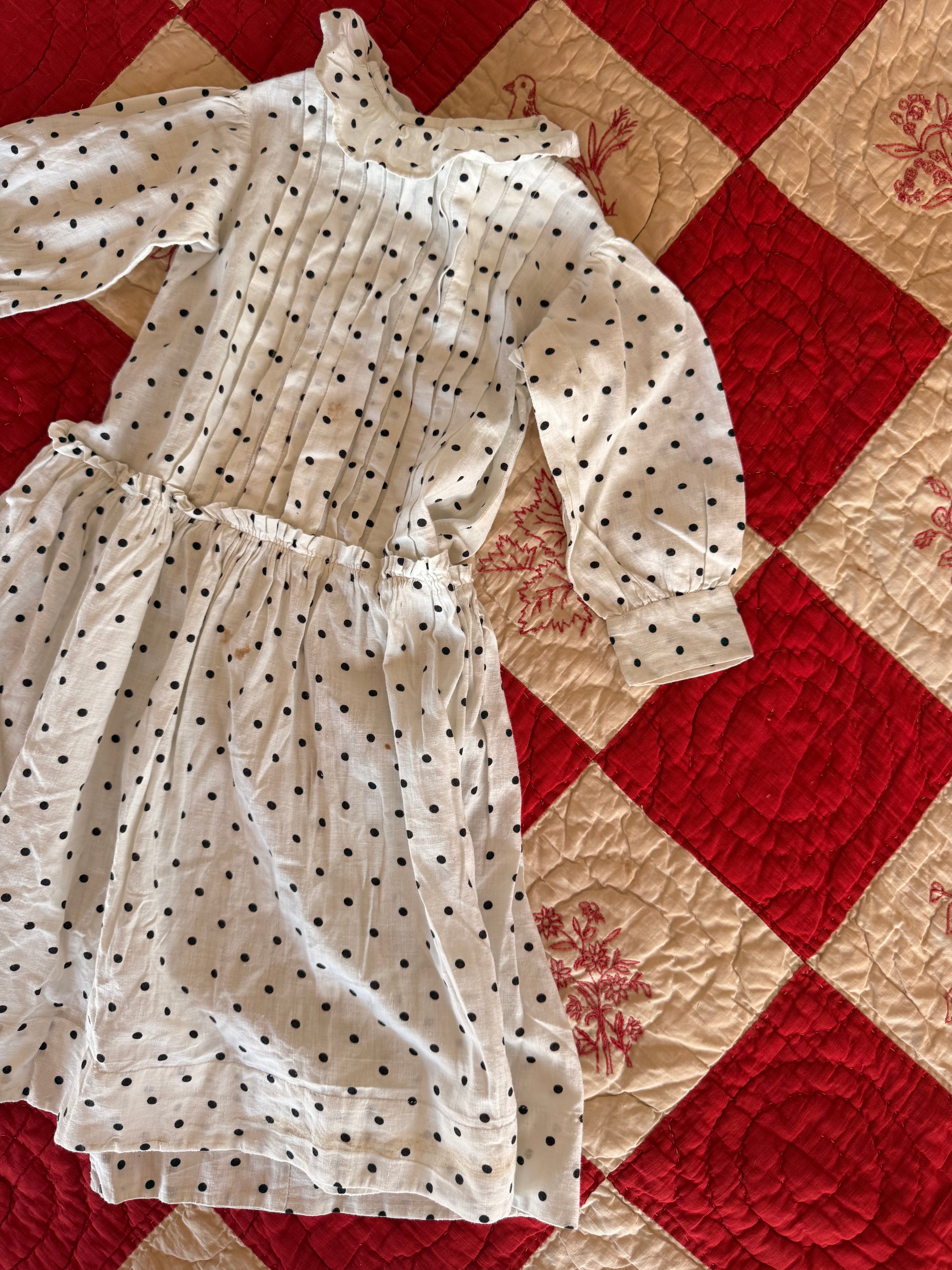 1910s polka dot dress