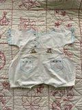 1920s embroidered brown bunny romper