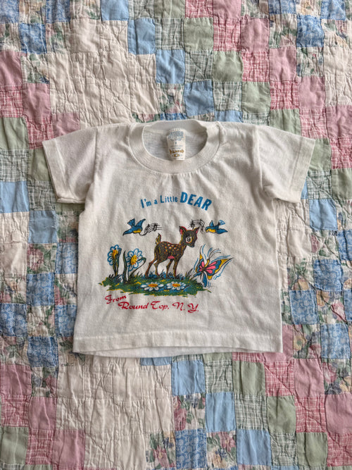 1960s little deer from round top new york tourist tee