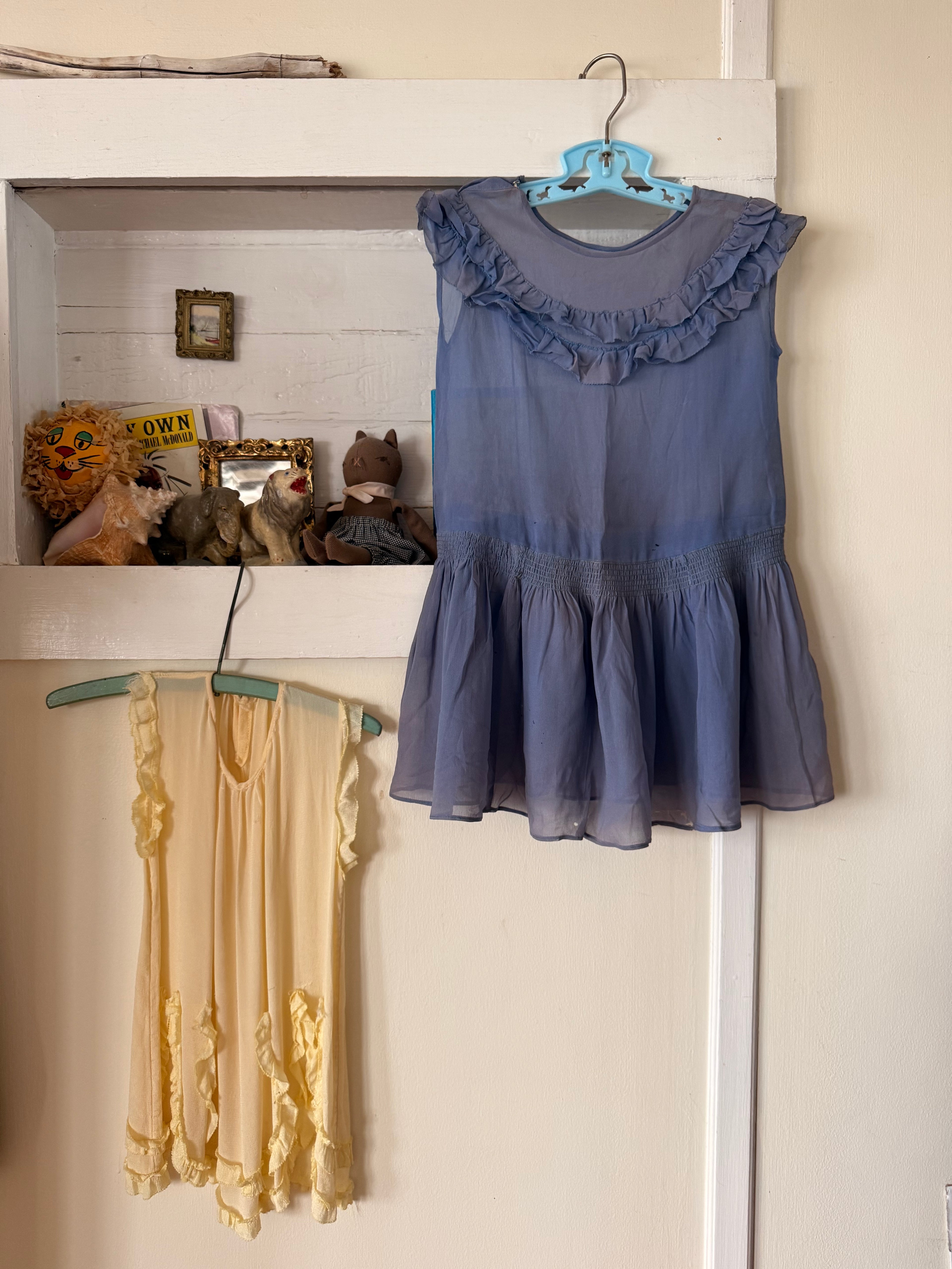 1920s lilac silk dress